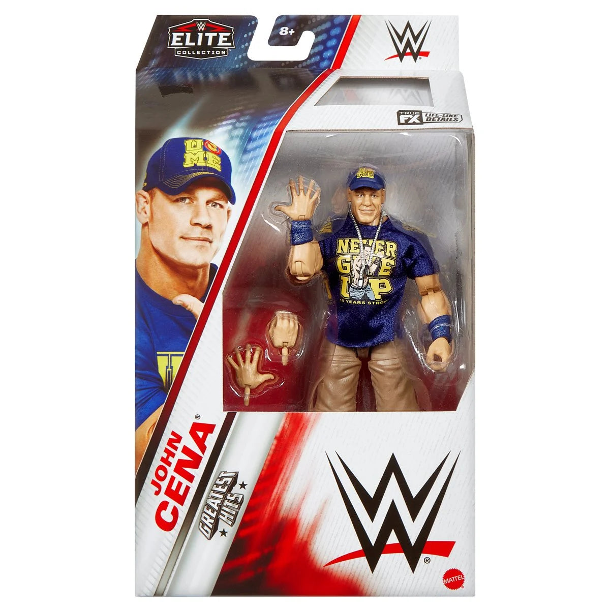 John Cena WWE Elite Collection Greatest Hits 2025 Action Figure - Authentic WWE Wrestling Collectible for Fans & Display - Perfect for Home Decor, Gift Giving, and Wrestling Memorabilia Collections