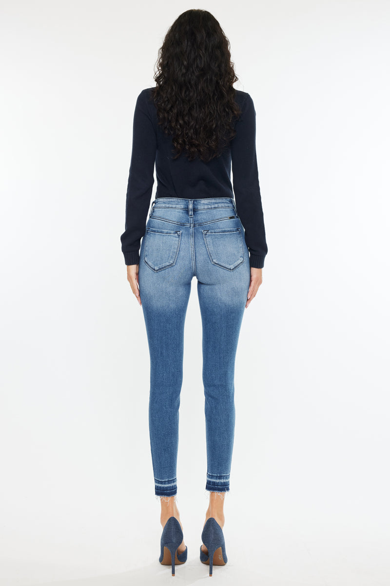 Elisha High Rise Ankle Skinny Jeans for Women - Stretch Denim Pants, Slim Fit, Comfortable & Trendy - Perfect for Casual Outfits, Workwear & Night Out