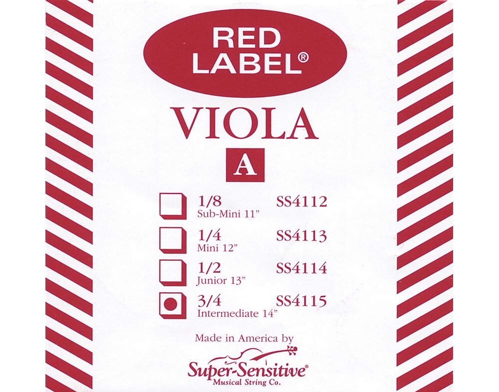 Premium Viola Strings (4115) - Set of 7 Sizes (12