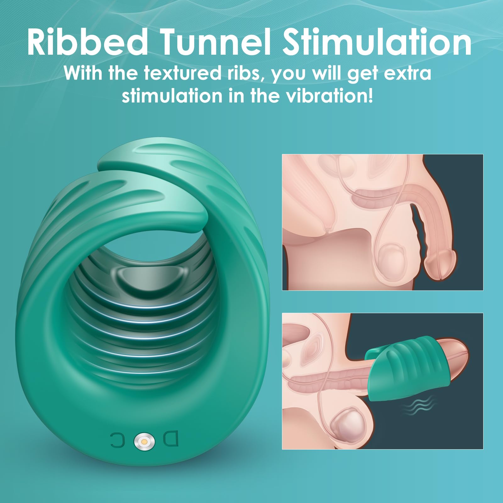 Premium Adjustable Cock Ring & Vibrating Penis Enhancer for Men - APP Controlled Male Masturbator with 9 Vibration Modes, Flexible Stroker Toy for Enhanced Pleasure - Perfect for Solo Play & Couples Intimacy