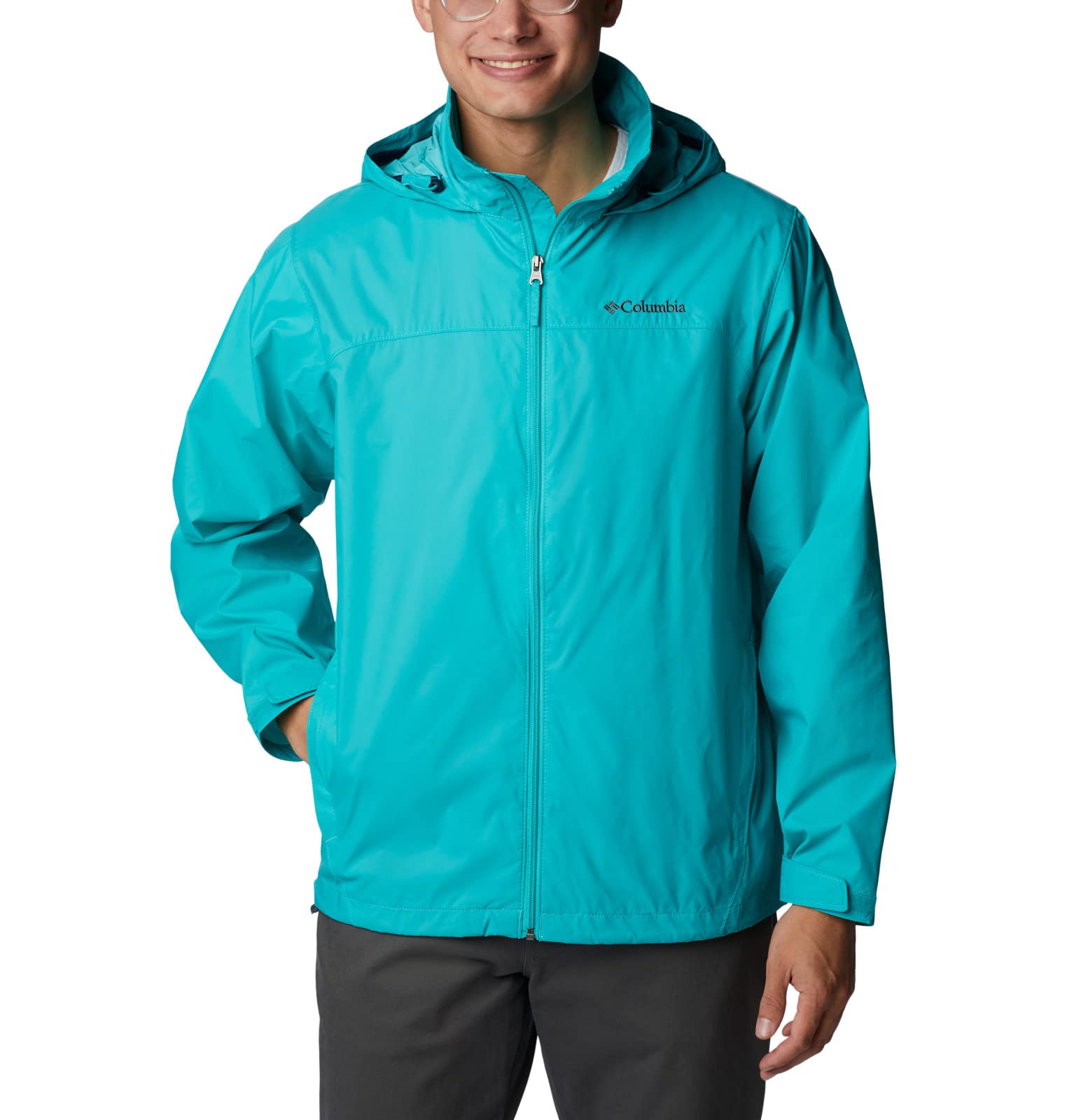Columbia Men's Glennaker Rain Jacket - Lightweight Waterproof Jacket for Hiking & Outdoor Activities | Windproof & Breathable Raincoat for Camping, Travel & Daily Use