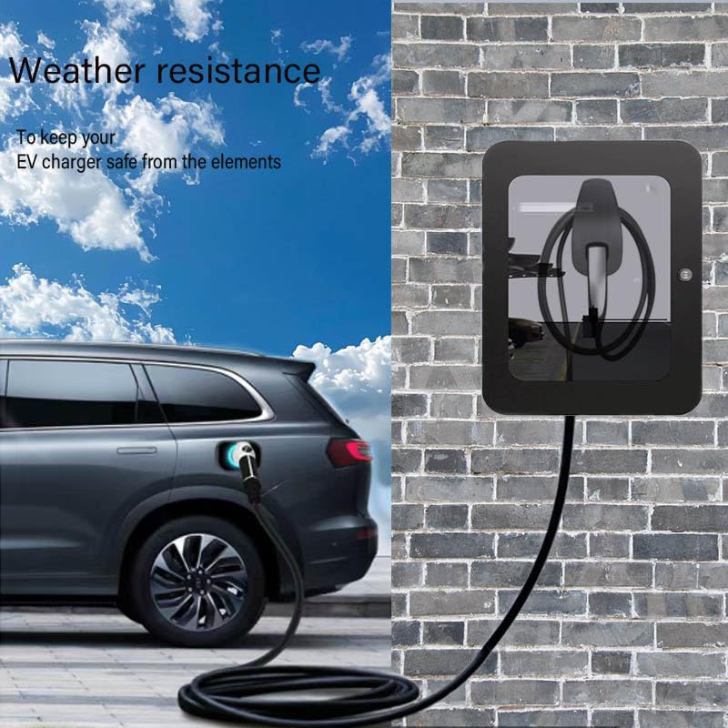 Outdoor EV Electric Car Charger Cover Enclosure - Weatherproof Tesla Wall Connector Box Holder for Indoor/Outdoor Use - Perfect for Home Garage, Driveway & RV Charging Stations
