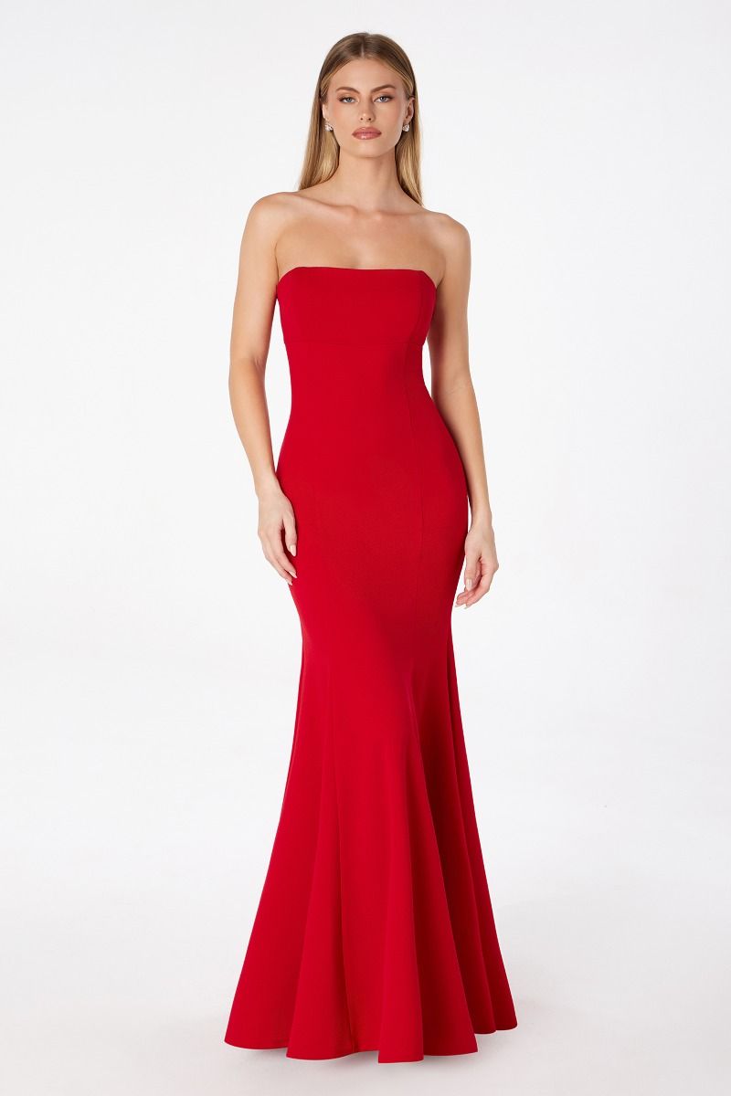 Poppy Maxi Dress - Strapless Fitted Summer Dress for Women | Beach Wedding, Party & Vacation Outfit