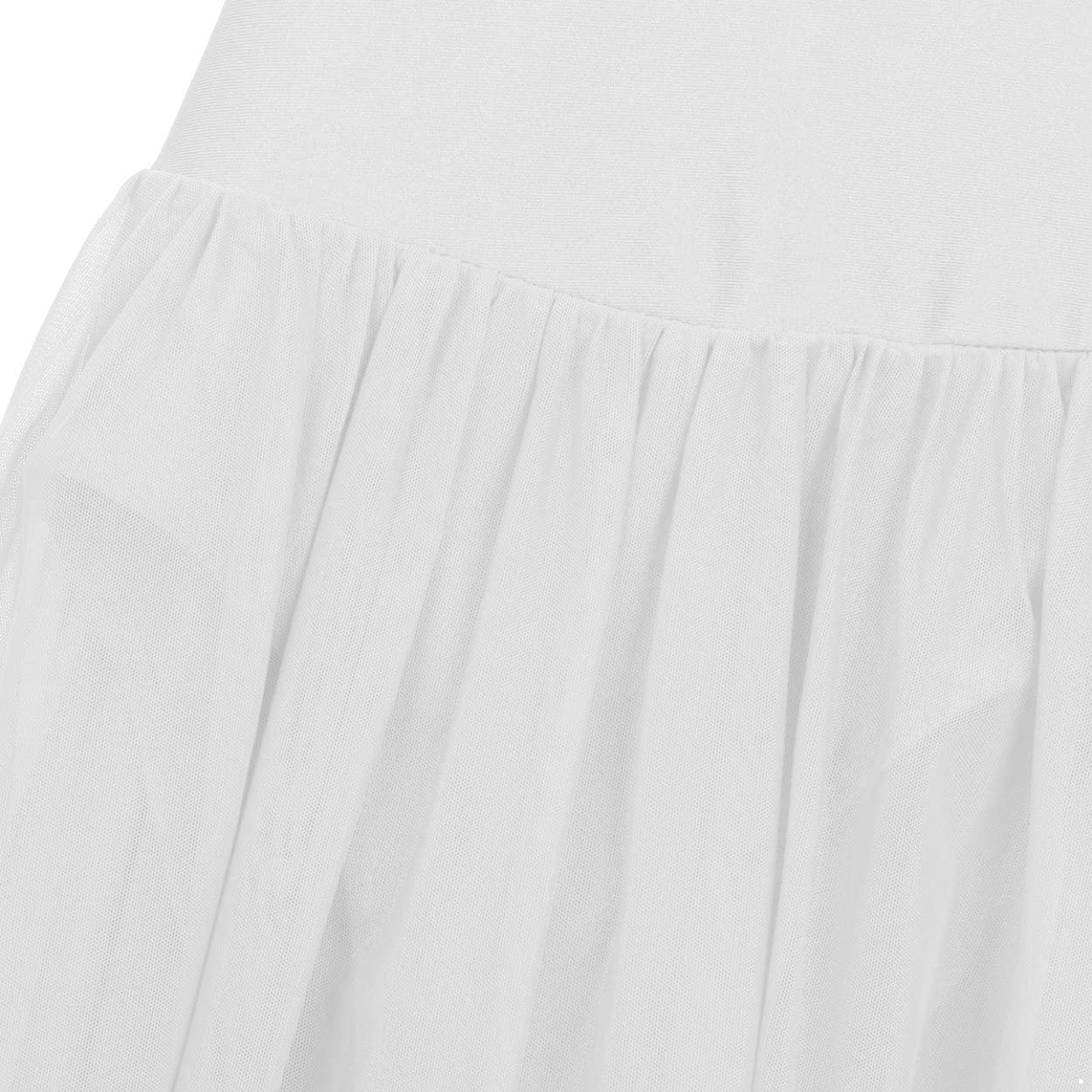 Girls Mesh Ballet Dance Dress - Sleeveless Lyrical Leotard with Skirt for Contemporary Modern Dance | Perfect for Gymnastics, Performances & Dance Classes