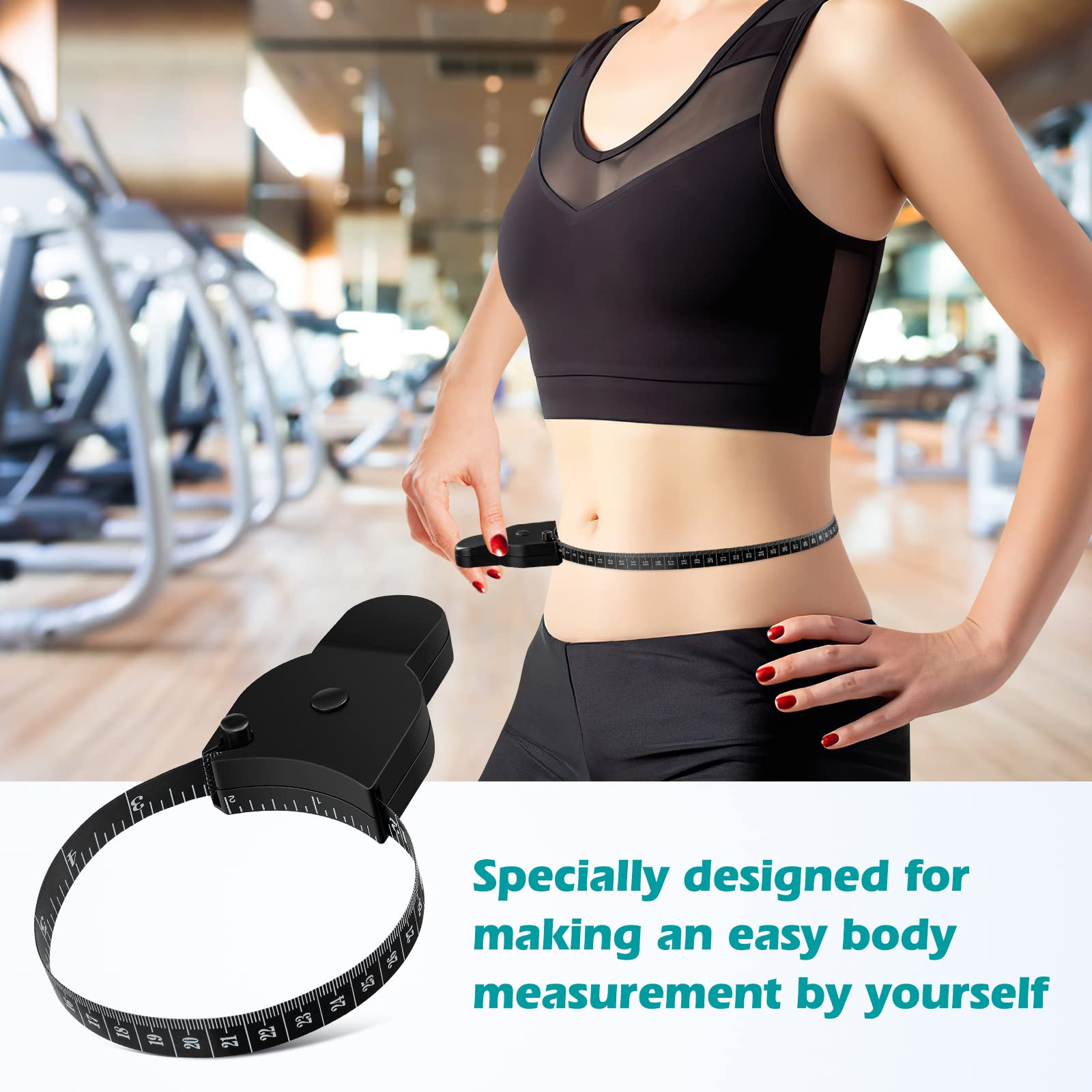Accurate Body Measuring Tape - Soft Fabric Tape Measure for Tailor, Sewing & Waist Measurement - Perfect for Weight Loss Tracking & Fitness Progress