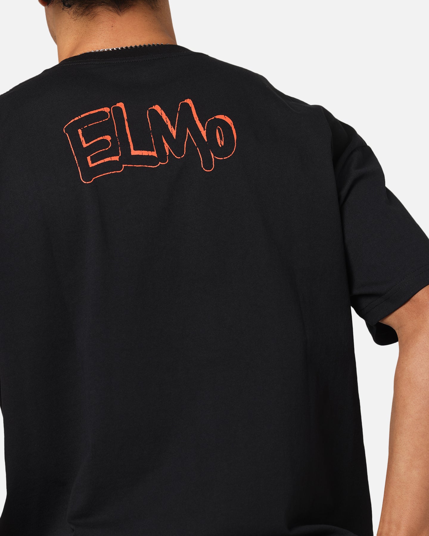 Sesame Street Elmo Graphic T-Shirt for Men & Women - Heavy Cotton Vintage Tee - Black - Perfect for Casual Wear, Cosplay & Street Fashion