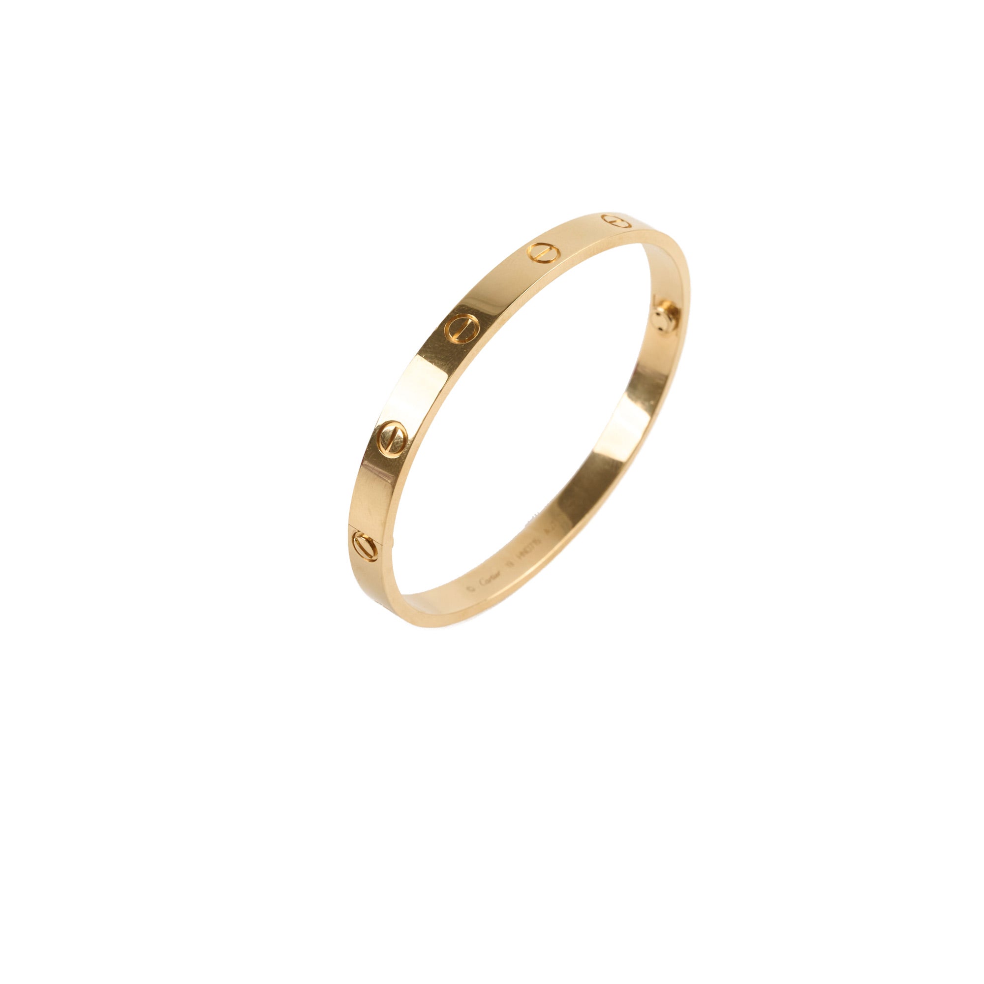 Cartier Love Bracelet 18K Yellow Gold Size 19 - Luxury Jewelry Gift for Women, Anniversary & Valentine's Day