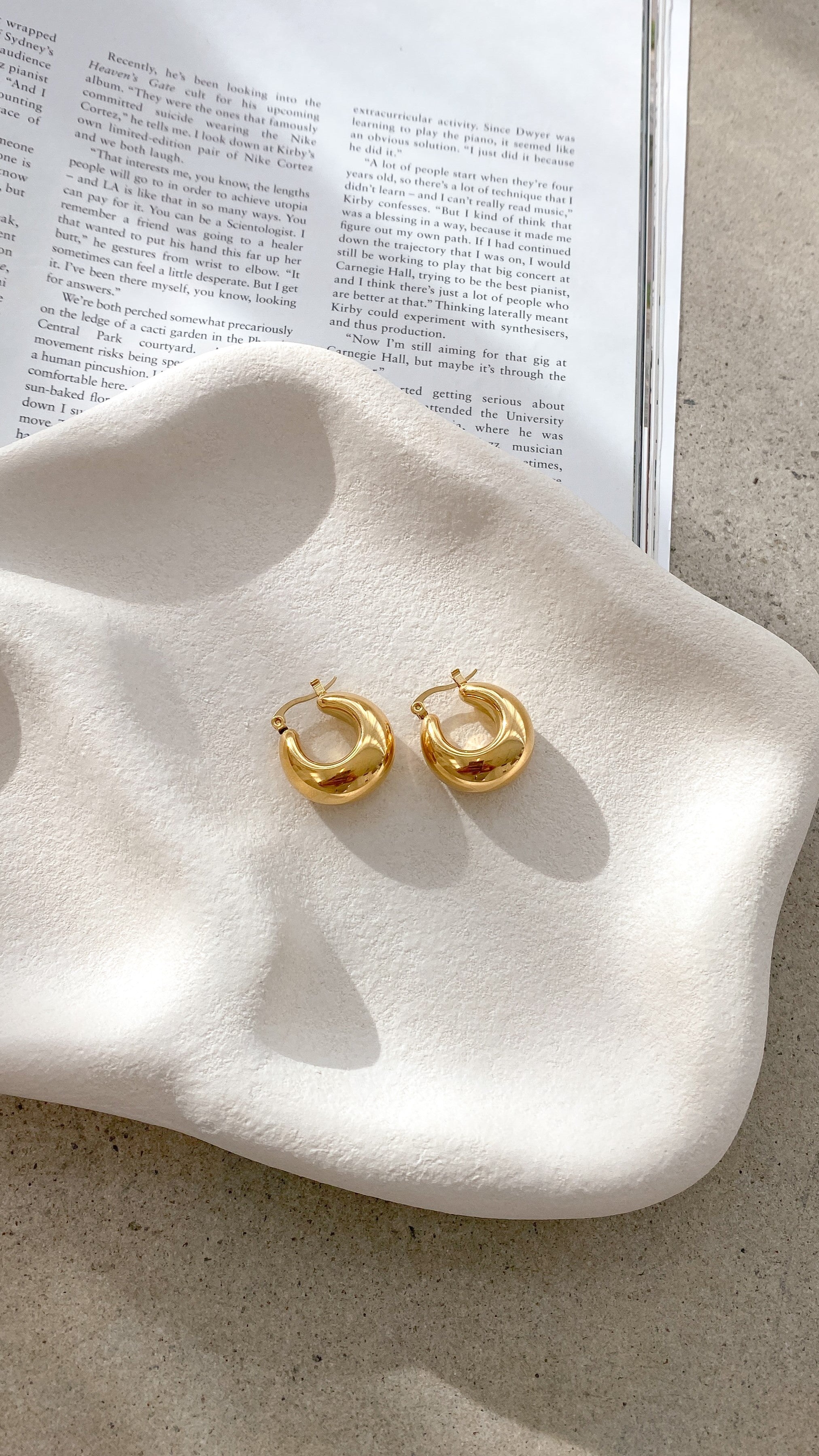 Forte Gold Hoop Earrings for Women - Elegant & Stylish Jewelry for Everyday Wear, Parties & Special Occasions