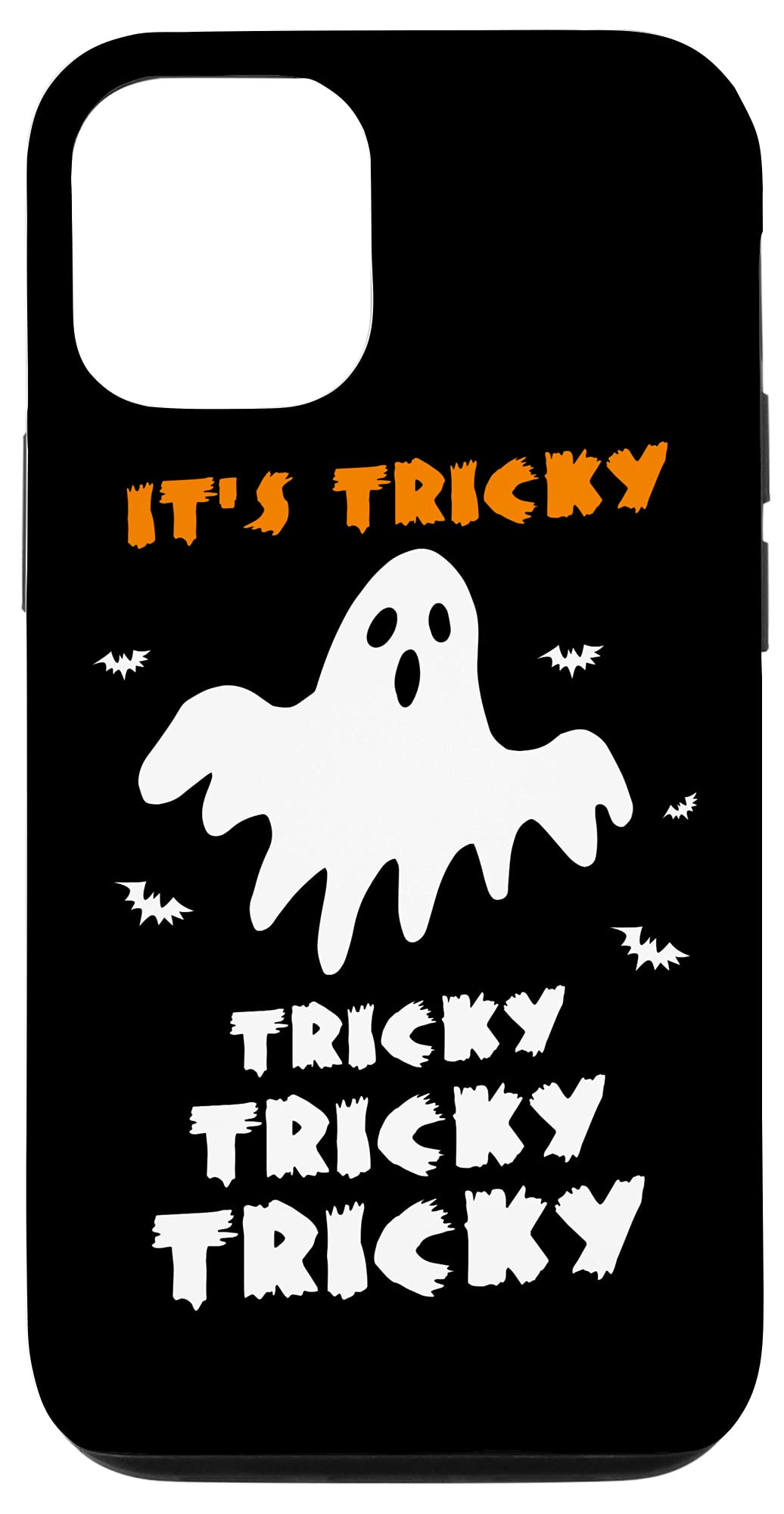 Scary Halloween Ghost Party iPhone 12/12 Pro Phone Case - Spooky Protective Cover for Trick or Treat, Costume Parties & Haunted House Events