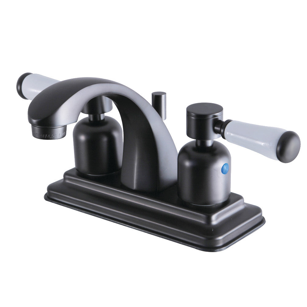 Kingston Brass KB4648DPL 4-Inch Centerset Bathroom Faucet - Chrome Finish, Single Handle, Low Lead Compliant - Perfect for Bathroom Sink Vanity and Powder Room Installation