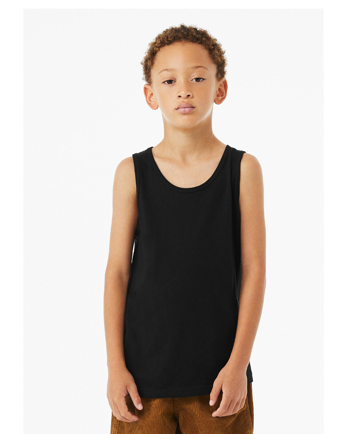 Bella + Canvas 3480YCV Youth Heather CVC Tank Top - Soft Comfortable Cotton Blend Sleeveless Shirt for Boys & Girls - Perfect for Summer, Sports & Casual Wear