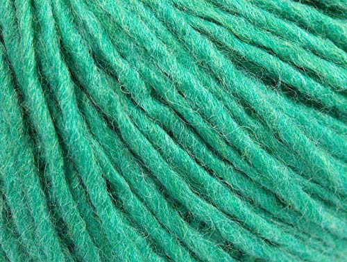 Premium Sea Green Wool Cord - Soft Wool & Acrylic Blend Yarn (50g/109yds) for Knitting, Crochet & DIY Crafts | Perfect for Scarves, Hats & Home Decor