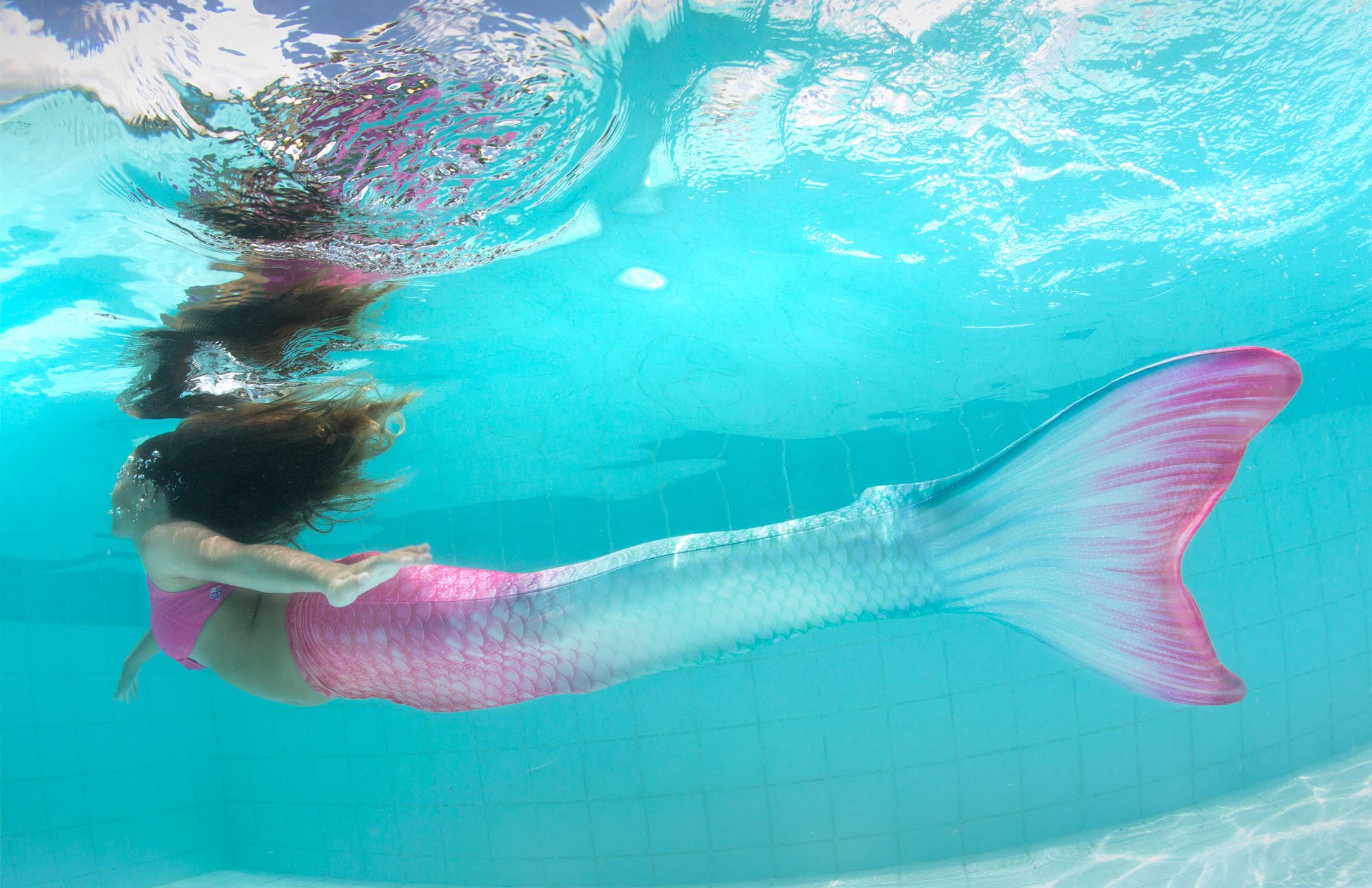 Fin Fun Limited Edition Mermaid Tail Swimwear for Girls, Kids, Women, Teens & Adults - Durable Reinforced Tips & Monofin - Perfect for Pool Parties, Underwater Photography & Mermaid-Themed Events