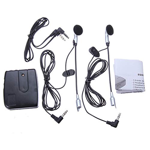 Motorcycle Intercom Headset Kit - Helmet Wired Walkie Talkie Communication System with Portable Audio Headphones for Bikers | Perfect for Group Riding, Touring & Adventure Motorcycling