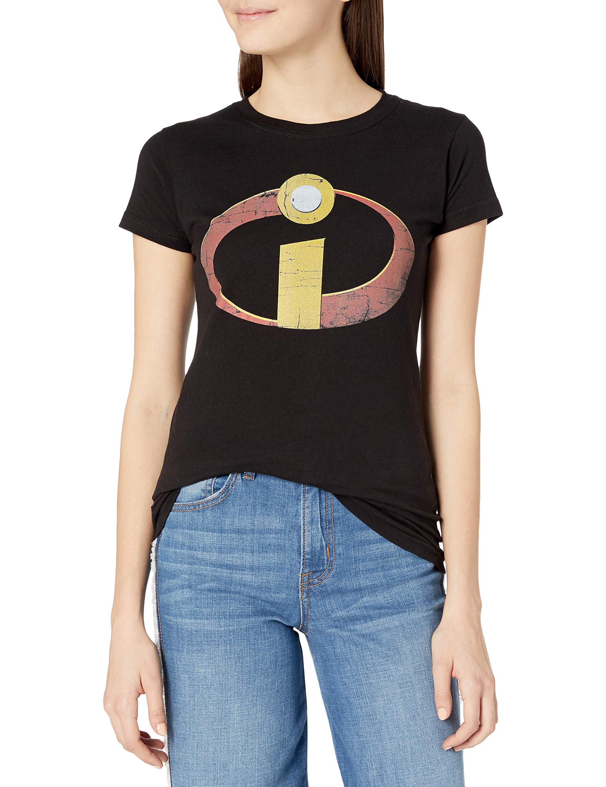 Disney Pixar The Incredibles Distressed Logo Graphic T-Shirt for Kids | Cool Superhero Tee for Boys & Girls | Perfect for Cosplay, Birthday Parties & Everyday Wear