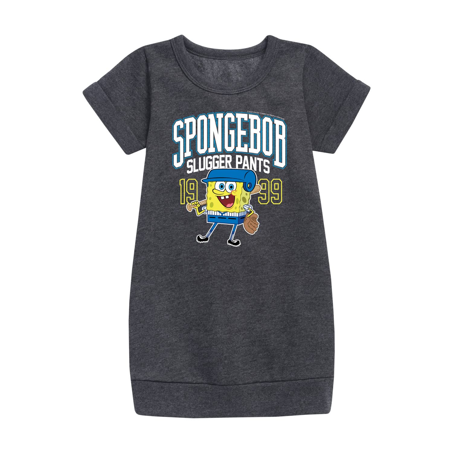 SpongeBob SquarePants Fleece Dress for Toddler & Youth Girls | Soft & Warm Hybrid Apparel | Perfect for Playdates, School & Winter Outfits