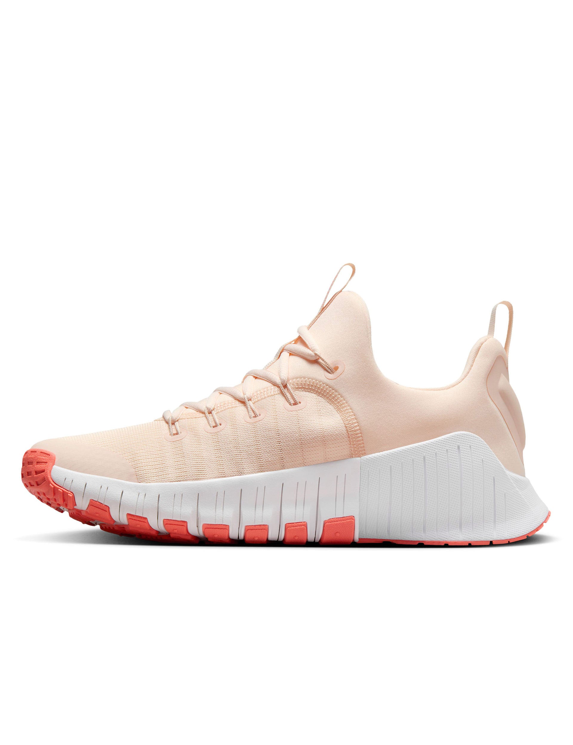 Nike Free Metcon 6 Training Shoes - Guava Ice/White/Light Wild Mango Color | CrossFit, Gym & Workout Shoes for Men & Women | Perfect for Weightlifting, HIIT & Functional Training