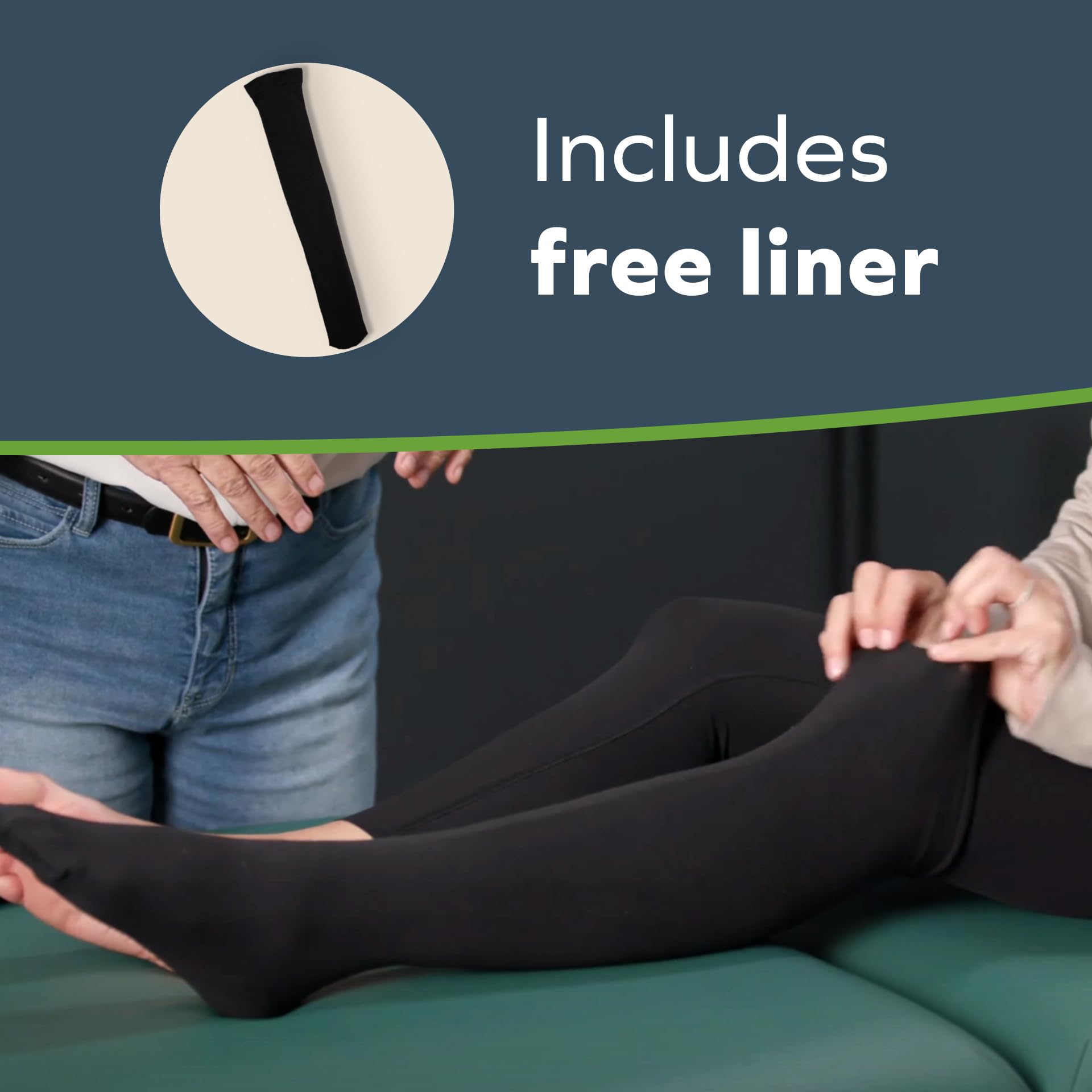 SiennaWrap Adjustable Compression Leg Wrap for Lymphedema & Lipedema - Velcro Support for Leg Swelling Relief - Designed by Therapist - USA Made Contoured Beige (Small, Standard) - Perfect for Post-Surgery Recovery & Daily Comfort