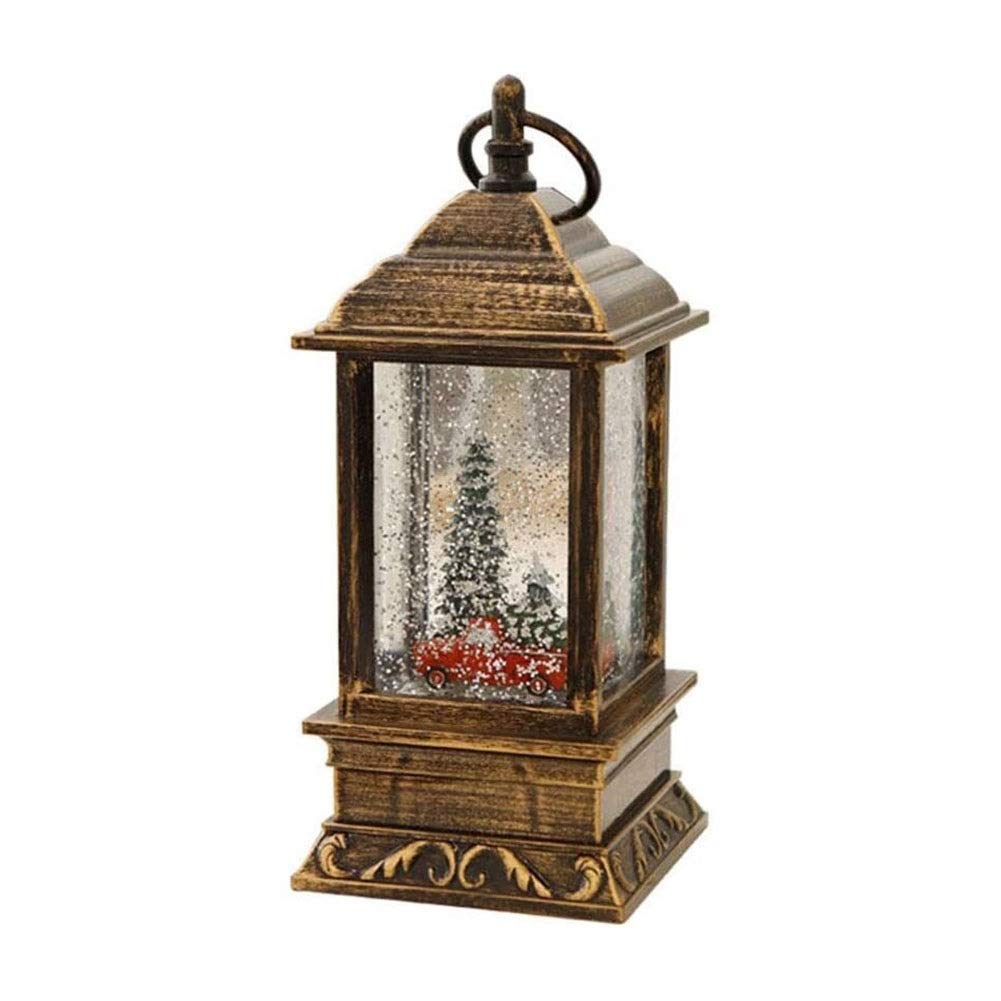 WKLIANGYUANPING Halloween Pumpkin Lantern LED Lights, Christmas Flame Candlestick Lights, Santa Claus Decoration for Indoor Outdoor Party, Home, Garden, Window, Fireplace Decor