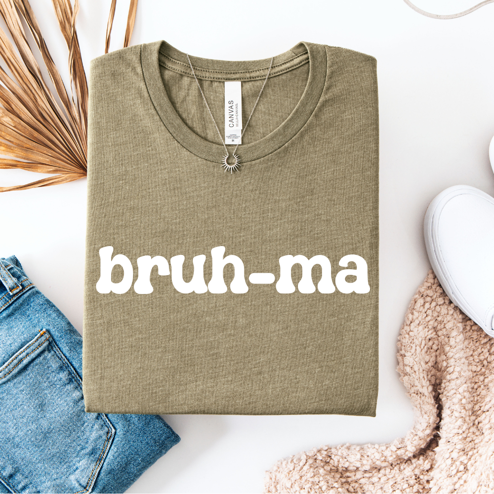 Funny Bruh Ma Mum Slang T-Shirt - Trendy Urban Streetwear for Men & Women - Perfect for Casual Wear, Parties, and Gifting
