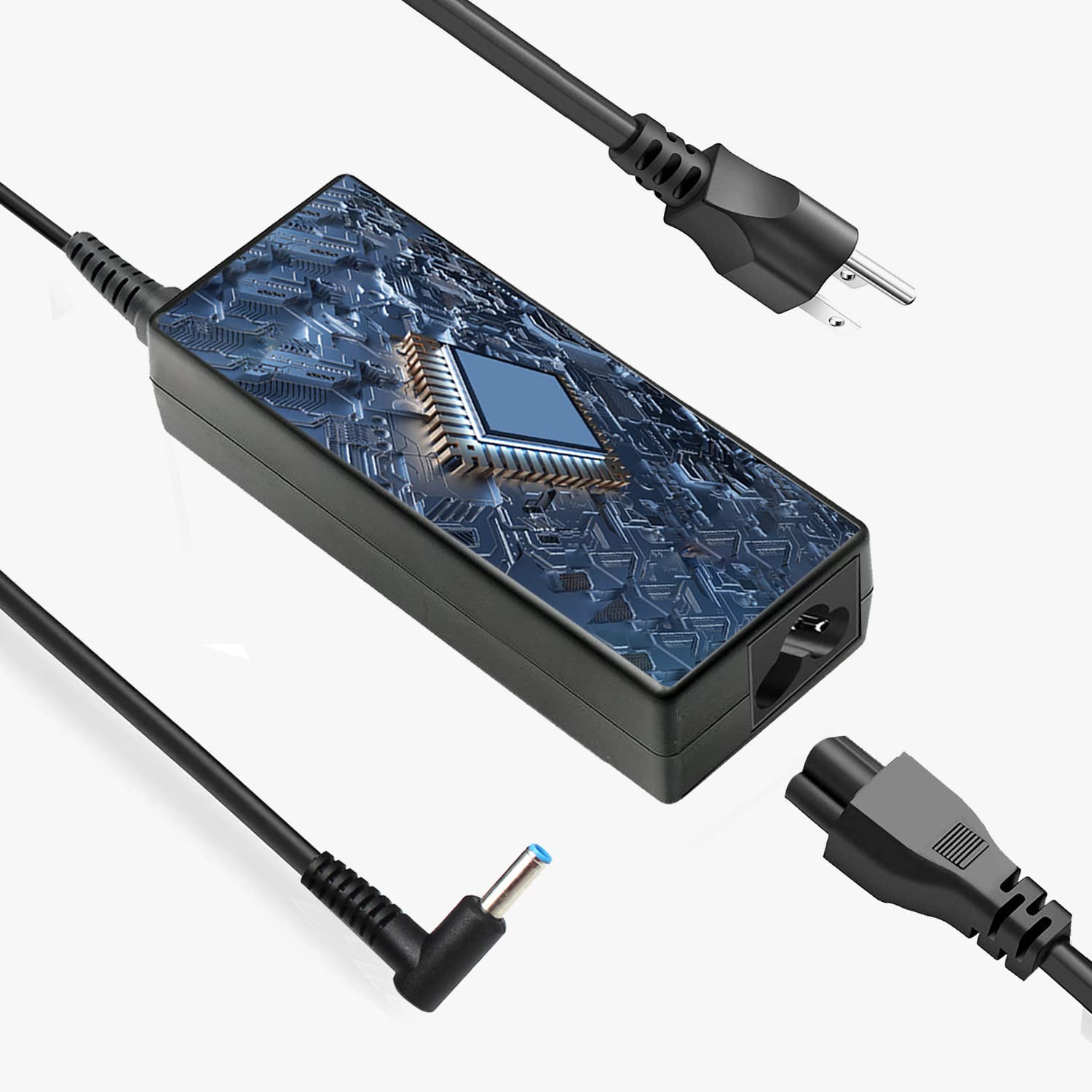90W 19.5V 4.62A AC Adapter Laptop Charger for HP Spectre X360 13/15, Envy Touchsmart 15/17, Pavilion 11/14/15/17 - Compatible with Models 741727-001, 740015-001, 854117-850, TPN-DA11, TPN-CA13 - Perfect for Home, Office & Travel Use