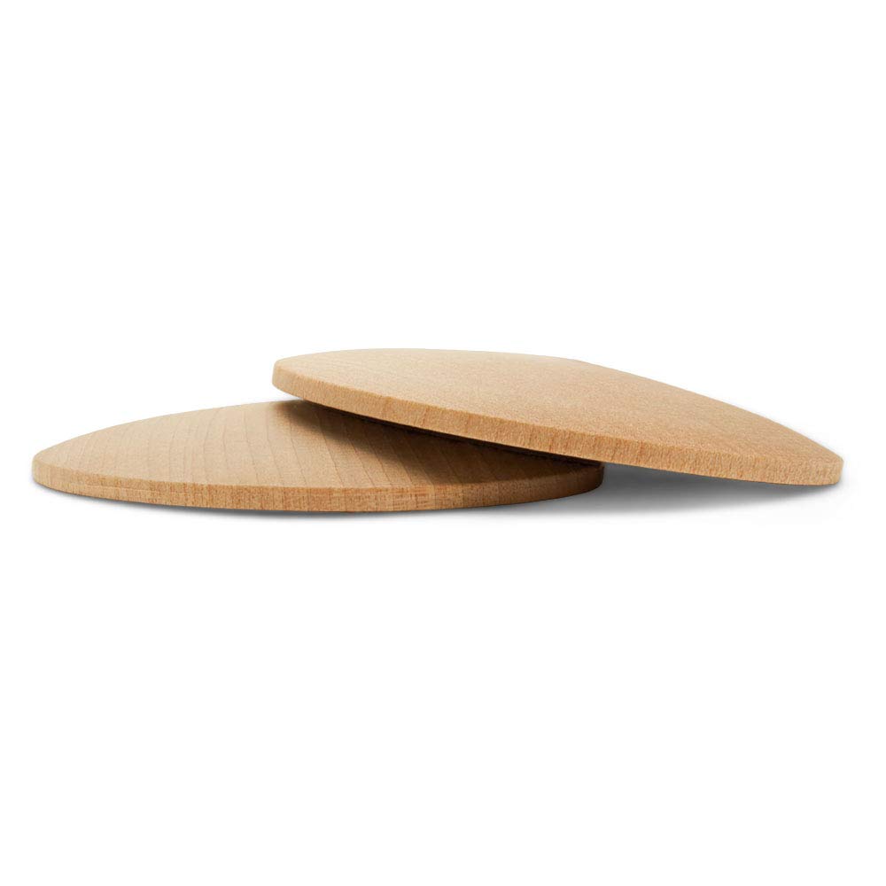 50-Pack Unfinished Wooden Domed Discs for DIY Crafts, 2-7/8 Inch Round Wood Circles - Perfect for Kids' Play, Home Decor & Woodworking Projects