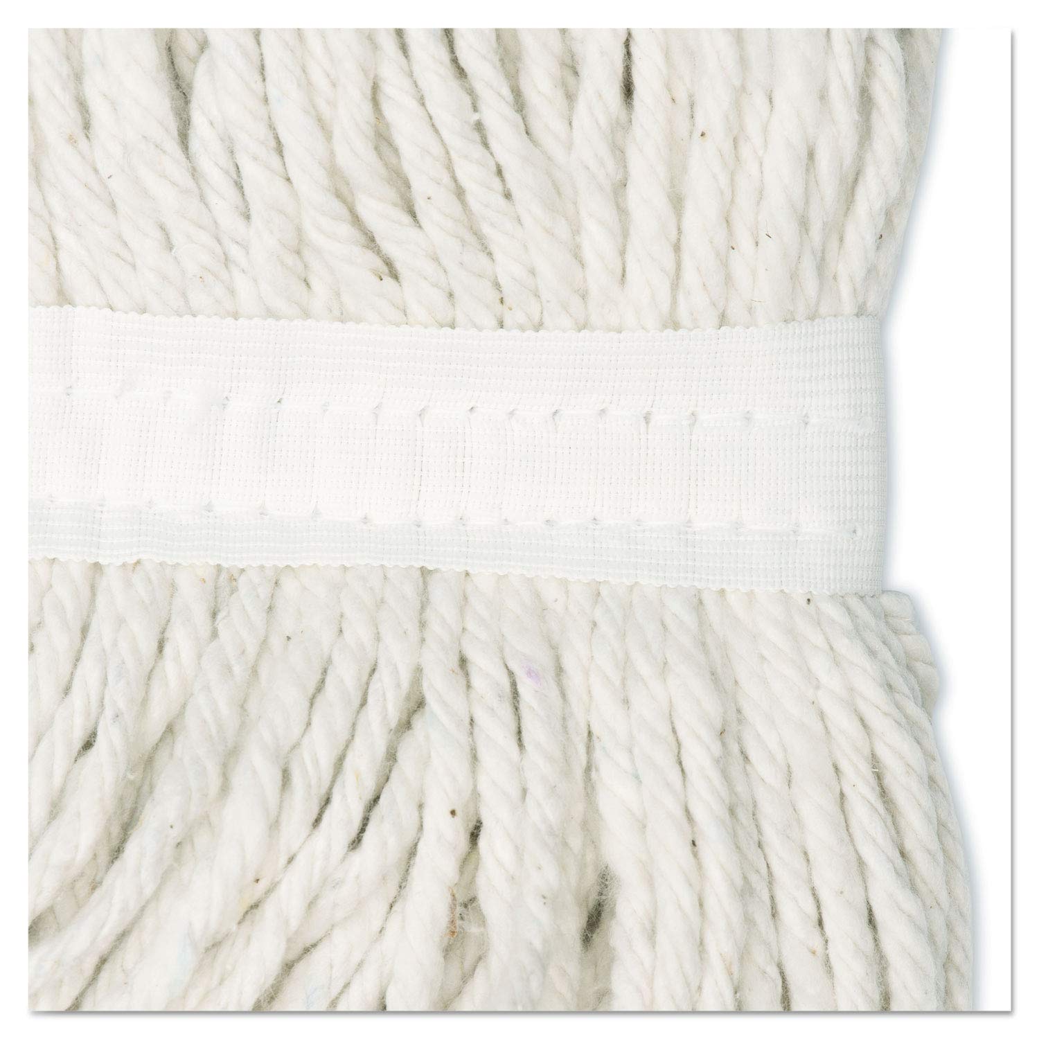 Premium Rayon Cut-End Wet Mop Head - No. 24 White (12-Pack/Carton) - Ideal for Hardwood Floors, Tile & Commercial Cleaning