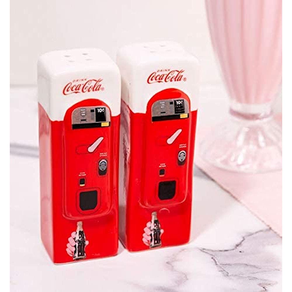 Sunbelt Gifts Ko Ceramic Salt and Pepper Grinder Set - Adjustable Spice Dispenser for Kitchen, Dining Table & Restaurant Use - Modern One Size Multi-Colored Seasoning Shaker
