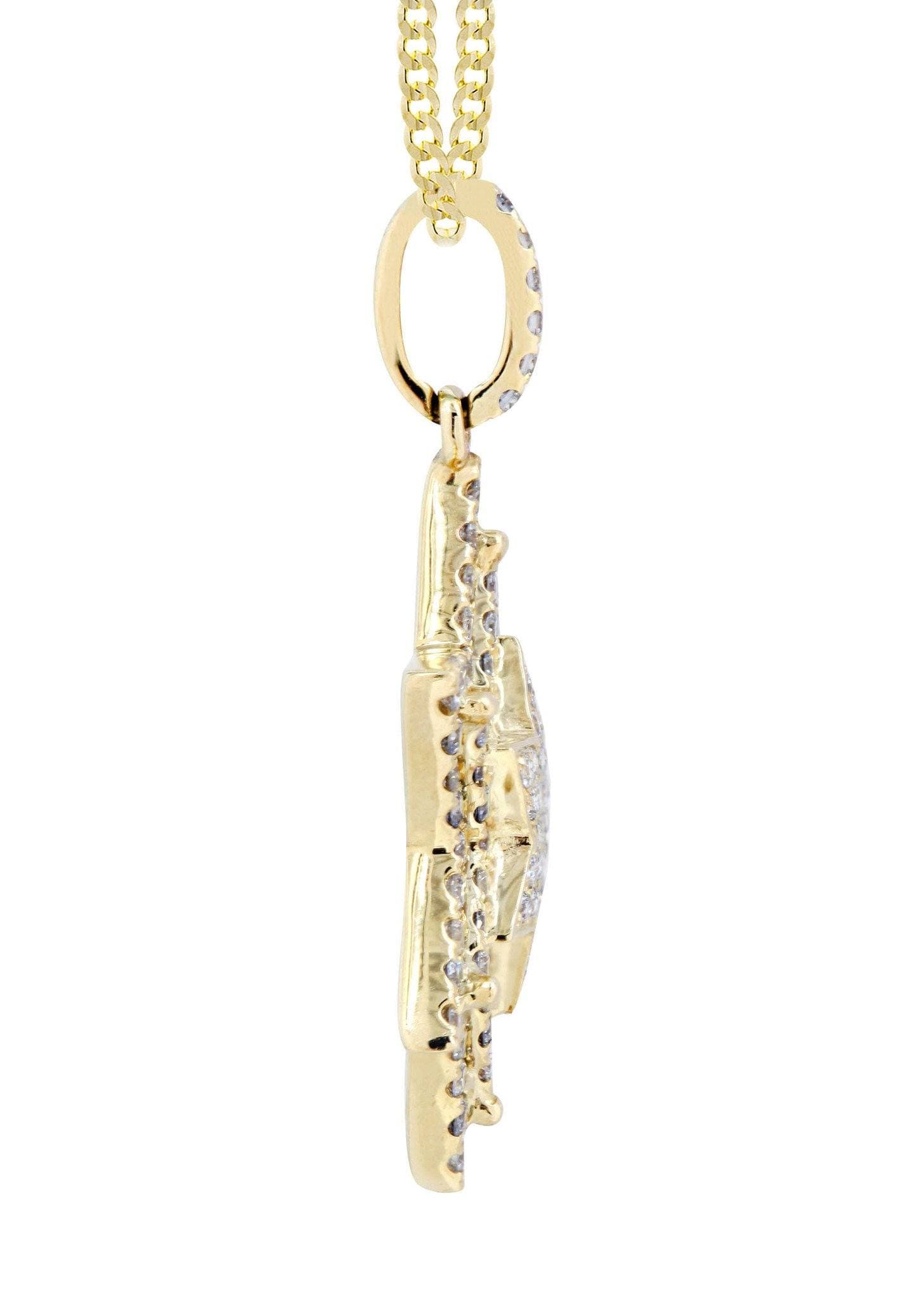 10K Yellow Gold Star Diamond Necklace - 0.68 Carats Dainty Pendant for Women | Perfect Gift for Anniversary, Birthday & Valentine's Day | Elegant Everyday Jewelry & Special Occasion Accessory