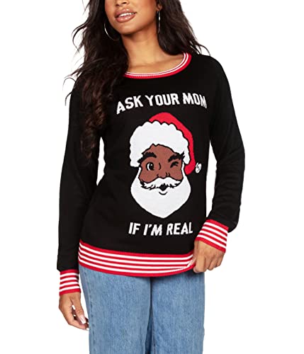 Santa Ask Your Mom (Black) Style B