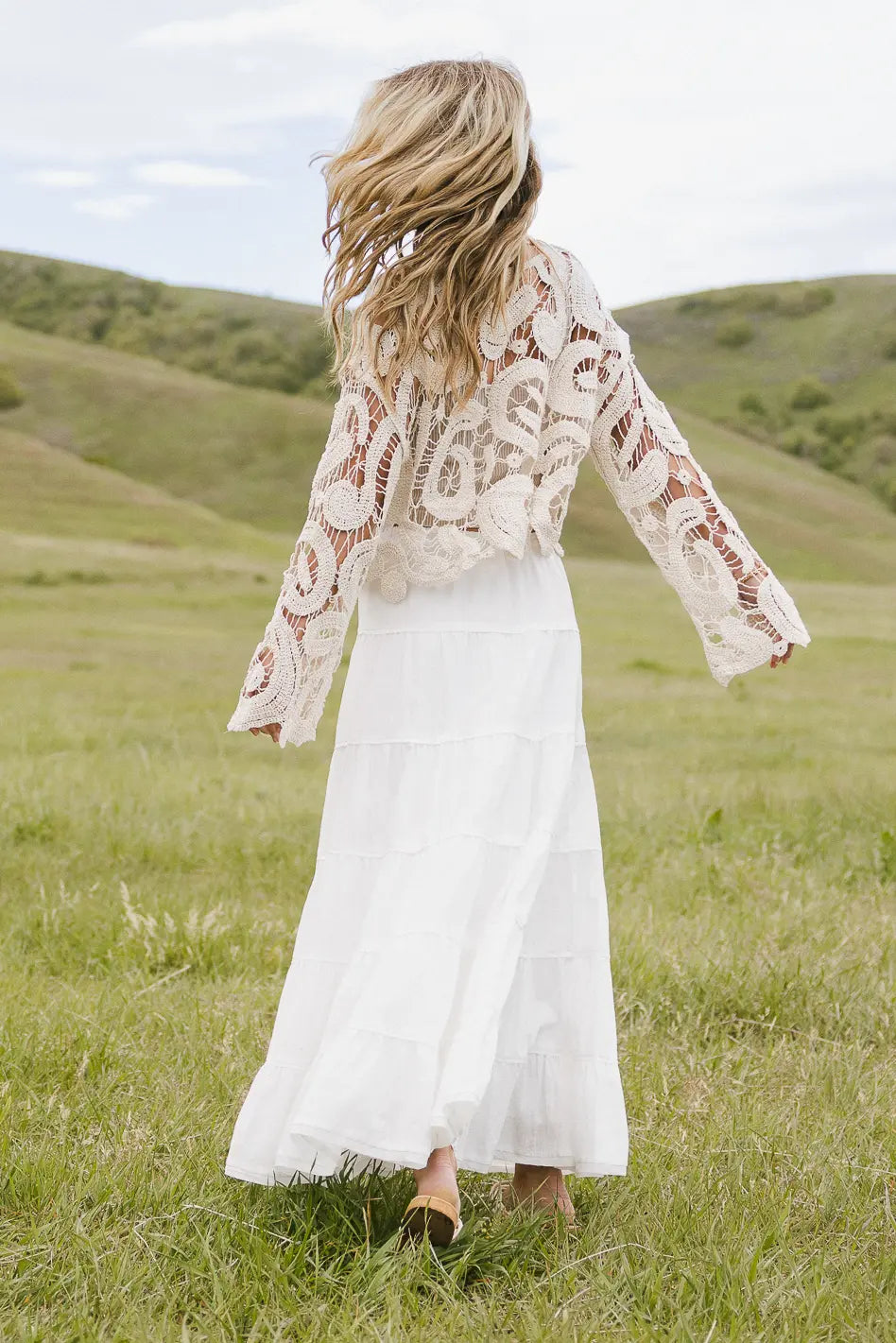 No Worries Crochet Top in Cream - Boho Chic Summer Blouse for Women | Perfect for Beach Vacations, Music Festivals & Casual Outings