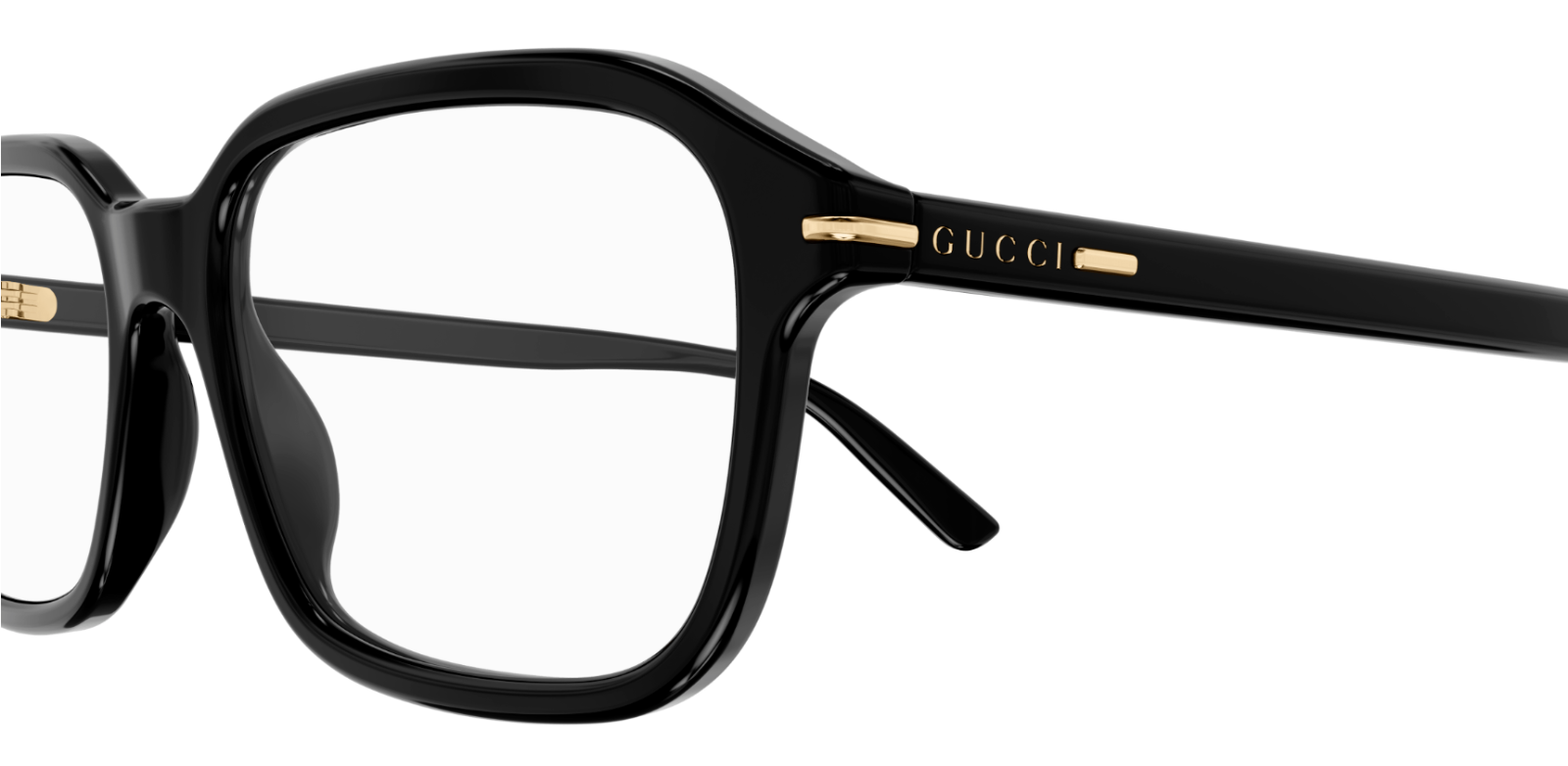 Gucci GG1446O 001 Black Rectangular Men's Eyeglasses - Premium Designer Sunglasses for Men, UV Protection, Lightweight Frame | Perfect for Driving, Outdoor Activities & Fashion Accessories