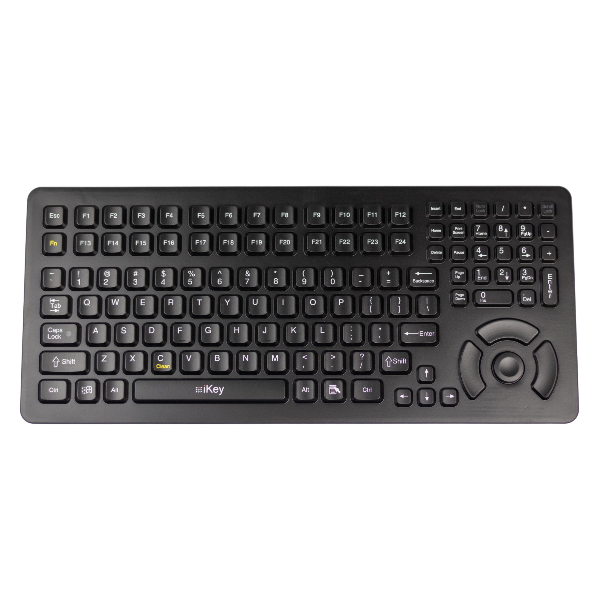 iKey DU 5K OEM FSR Keyboard with Force Sensing Resistor - Durable Industrial Keyboard for Harsh Environments | Perfect for Manufacturing, Medical & Military Use