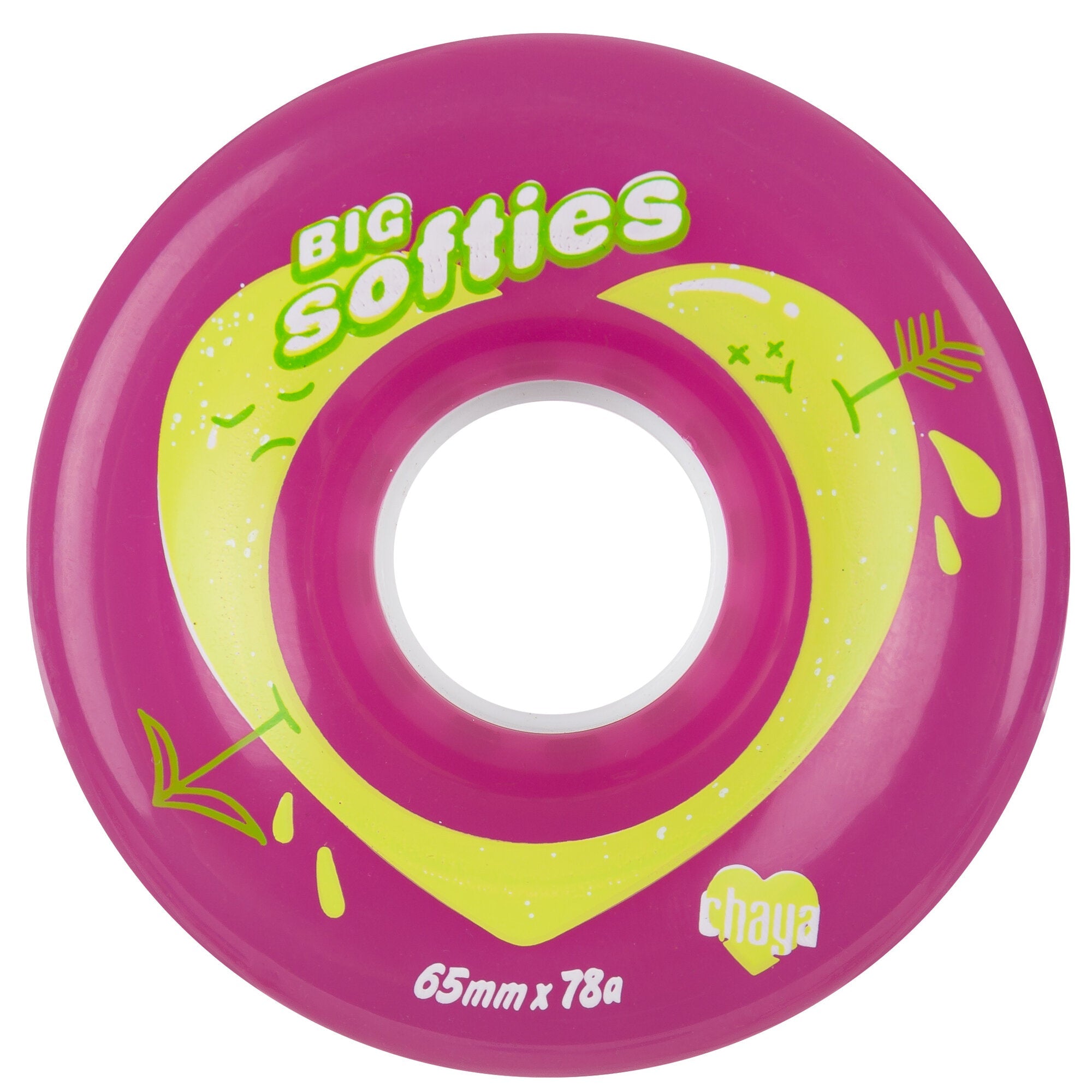 Chaya Big Softies Outdoor Wheels 4 Pack - Premium Skateboard Wheels for Smooth Riding | Perfect for Street Skating, Park Cruising & Longboard Surfing
