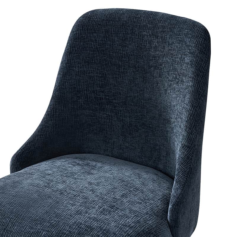 Zara Dining Chairs Set of 2/4/6 - Modern Curved Backrest with Natural Wood Legs & Plush Cushion - Perfect for Kitchen, Dining Room, or Breakfast Nook