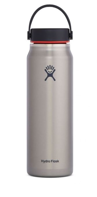 32 oz Lightweight Wide Mouth Water Bottle - Insulated Stainless Steel, Leak Proof, BPA Free - Perfect for Hiking, Camping, Gym & Outdoor Adventures