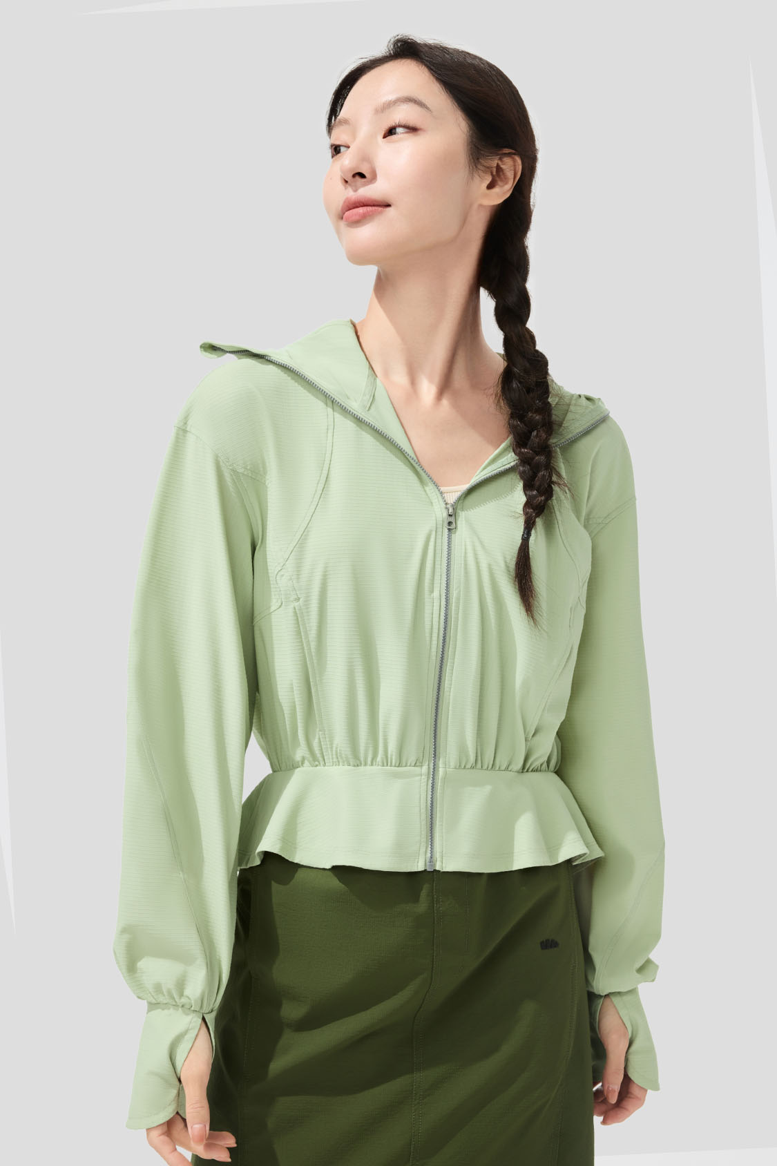 Women's UPF50+ Cooling Breathable Sun Jacket - Lightweight Short Sleeve UV Protection for Outdoor Activities, Hiking & Beach Wear