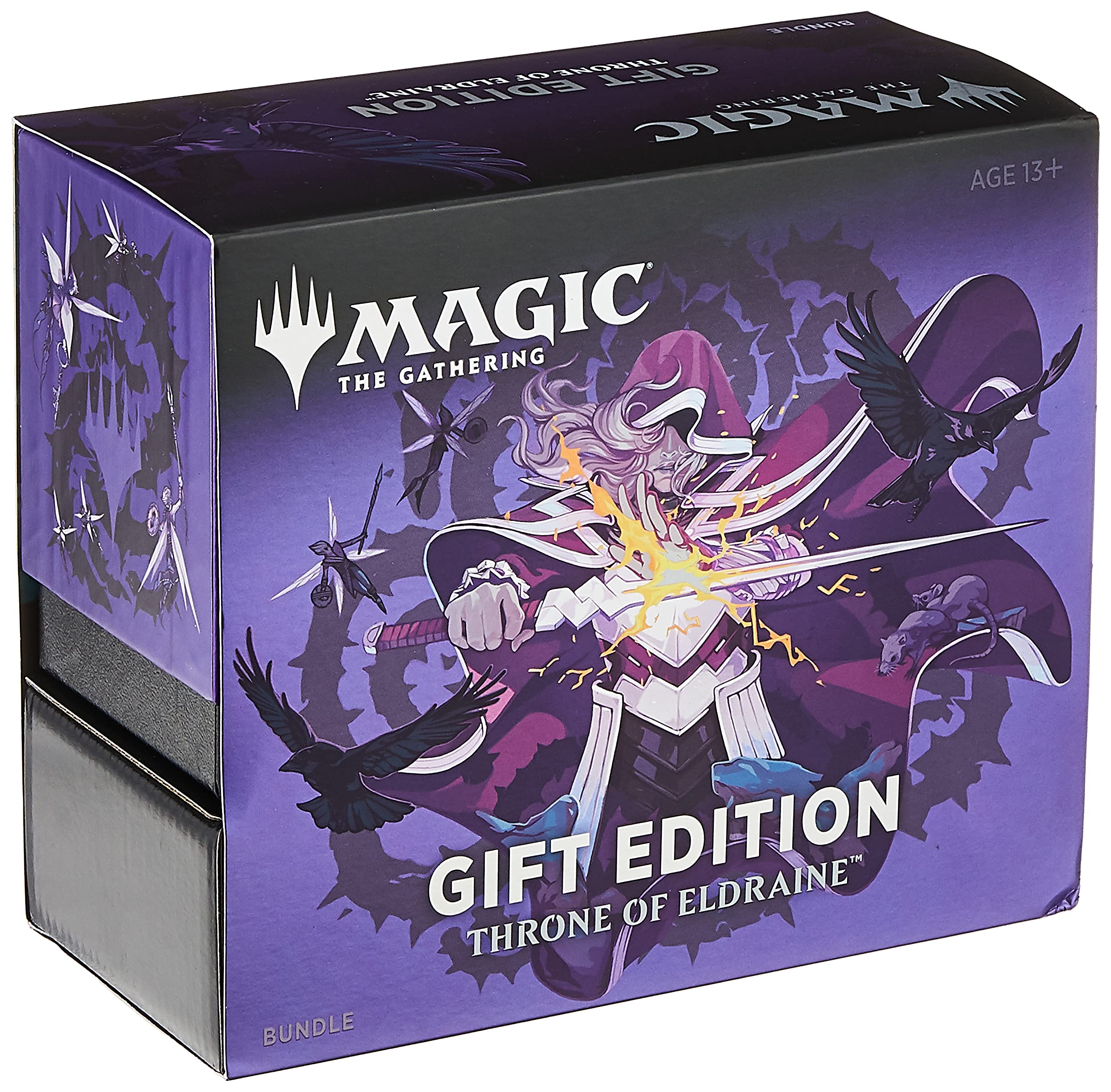 Magic The Gathering Throne of Eldraine Bundle Gift Edition - Alternate Art Cards, 10 Booster Packs + 1 Collector Booster with Premium Accessories | Perfect for MTG Collectors & Game Nights