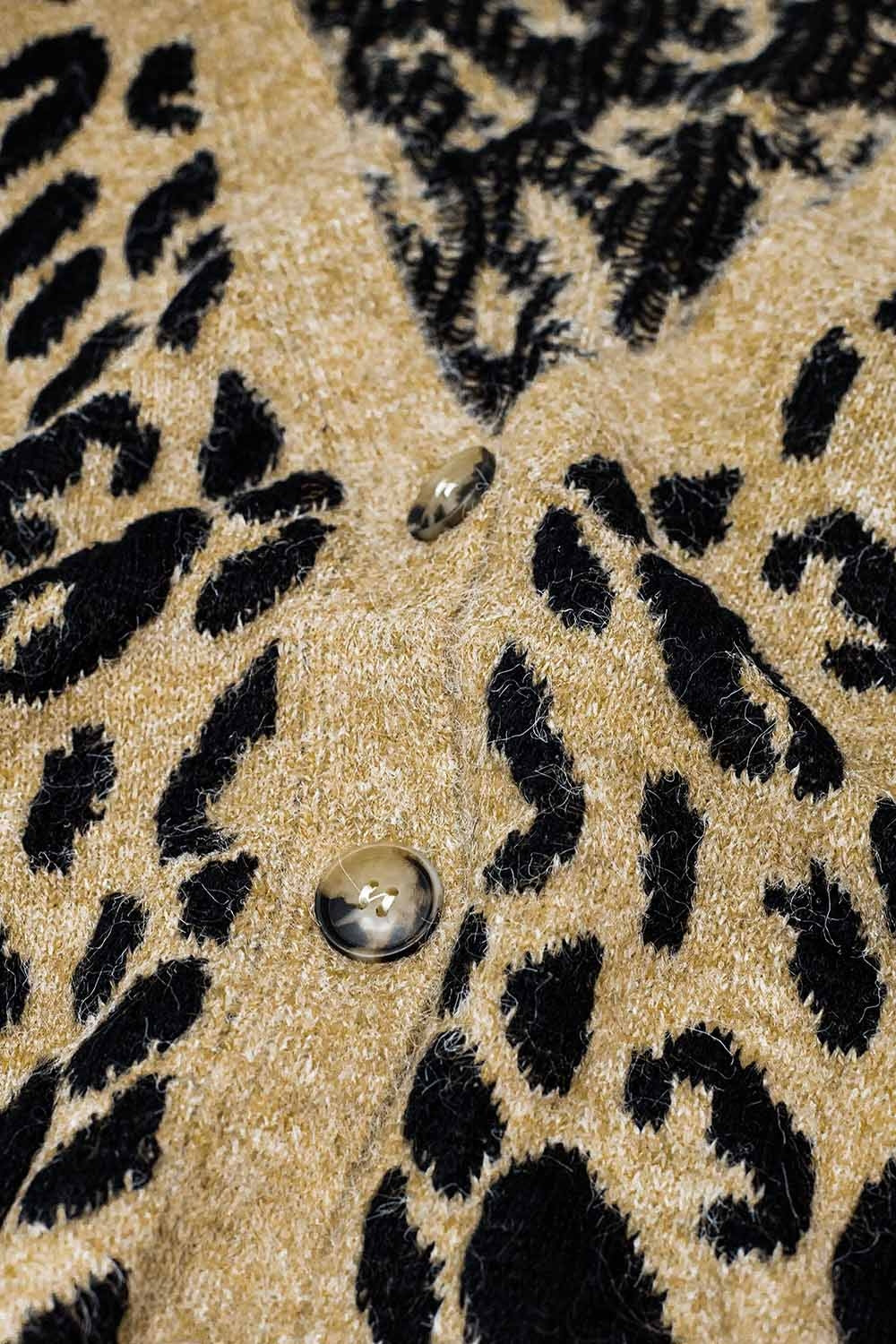 Soft Knit Leopard Print Cardigan for Women - Cozy & Stylish Sweater for Fall, Winter, and Casual Outfits