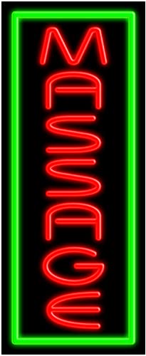 Custom Massage Glass Neon Sign #11006 - Handmade in USA | Perfect for Spa, Salon & Relaxation Room Decor