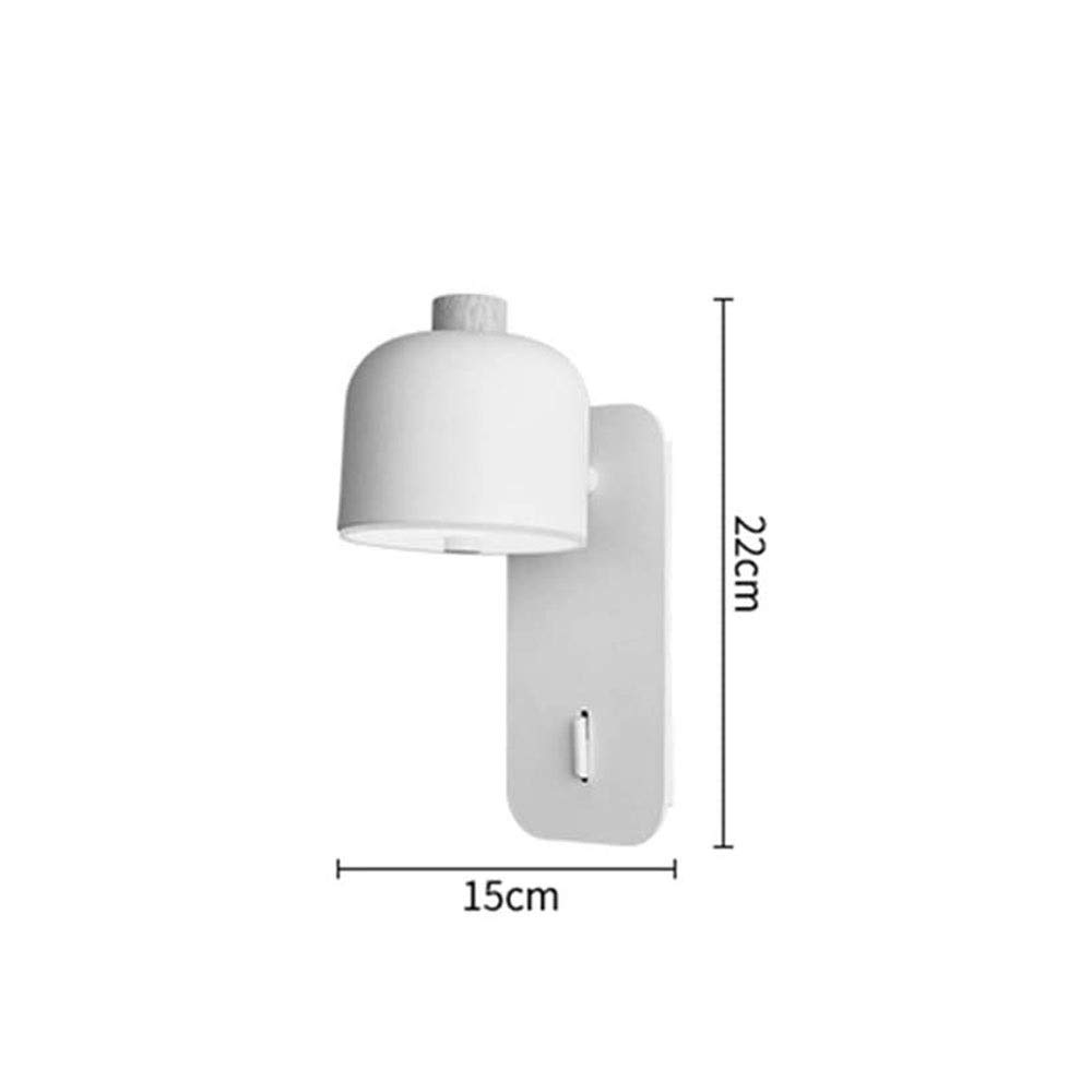360° Rotating Wall Mounted Light - Modern Nordic Style Bedroom & Study Room Lamp with Switch, Adjustable Reading Light for Home Interior Decor