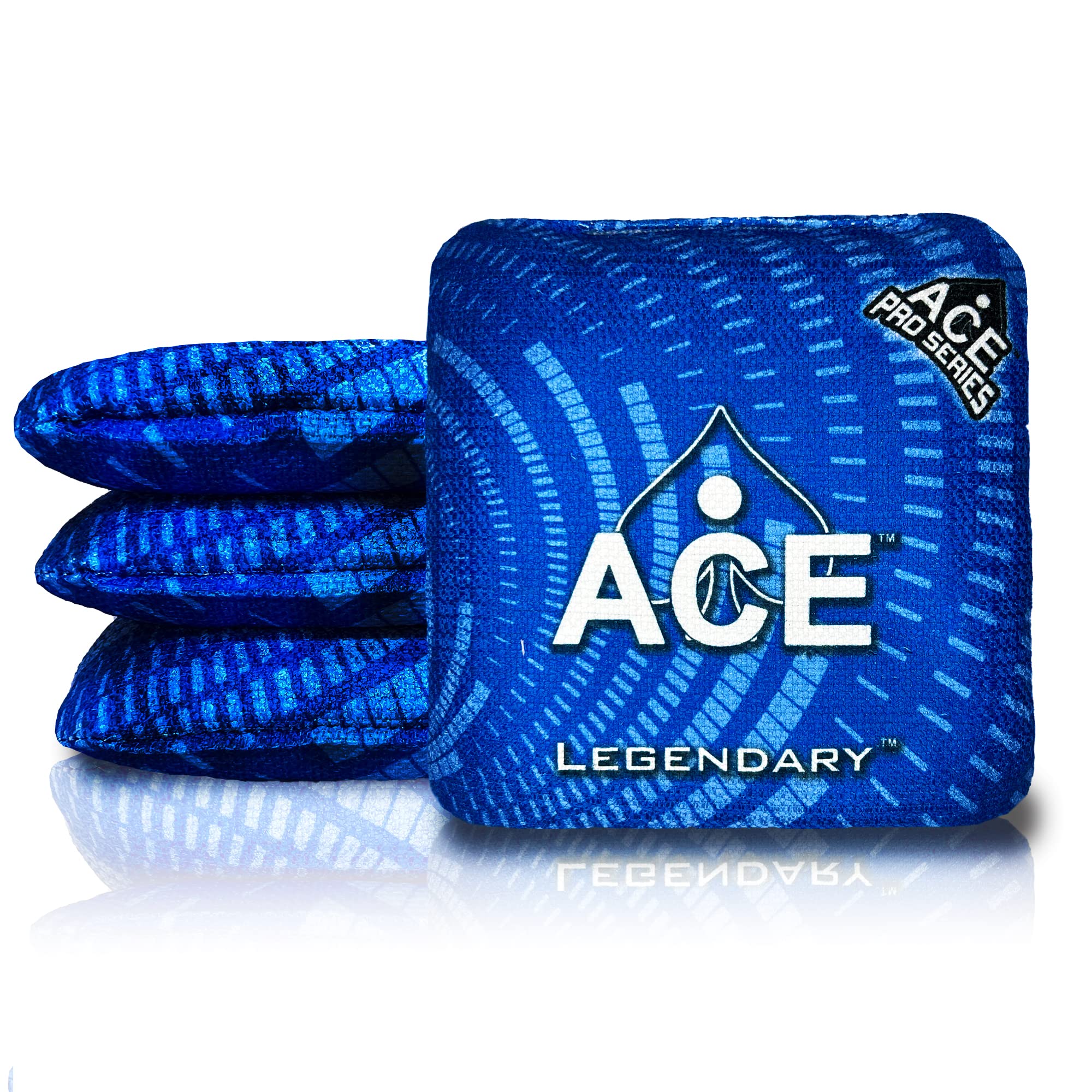 ACE Pro Cornhole Bags Set of 4 - Dual Sided All-Weather Slick Stick Bags with PRO Kit | Premium Tournament-Grade Bean Bags for Outdoor Games, Tailgating & Backyard Fun | Includes Optional Break-In Service & Carrying Case