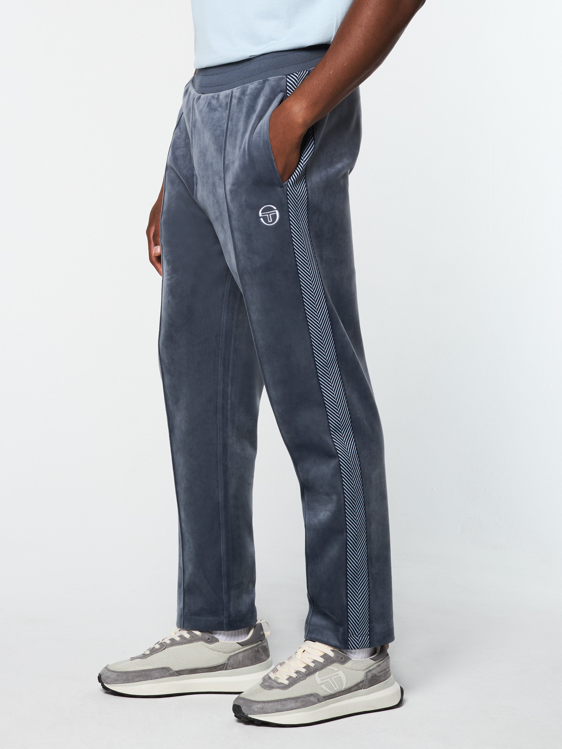 Velour Track Pants for Women - Soft & Comfortable Joggers with Elastic Waistband - Perfect for Lounge, Yoga, and Casual Wear - Grey