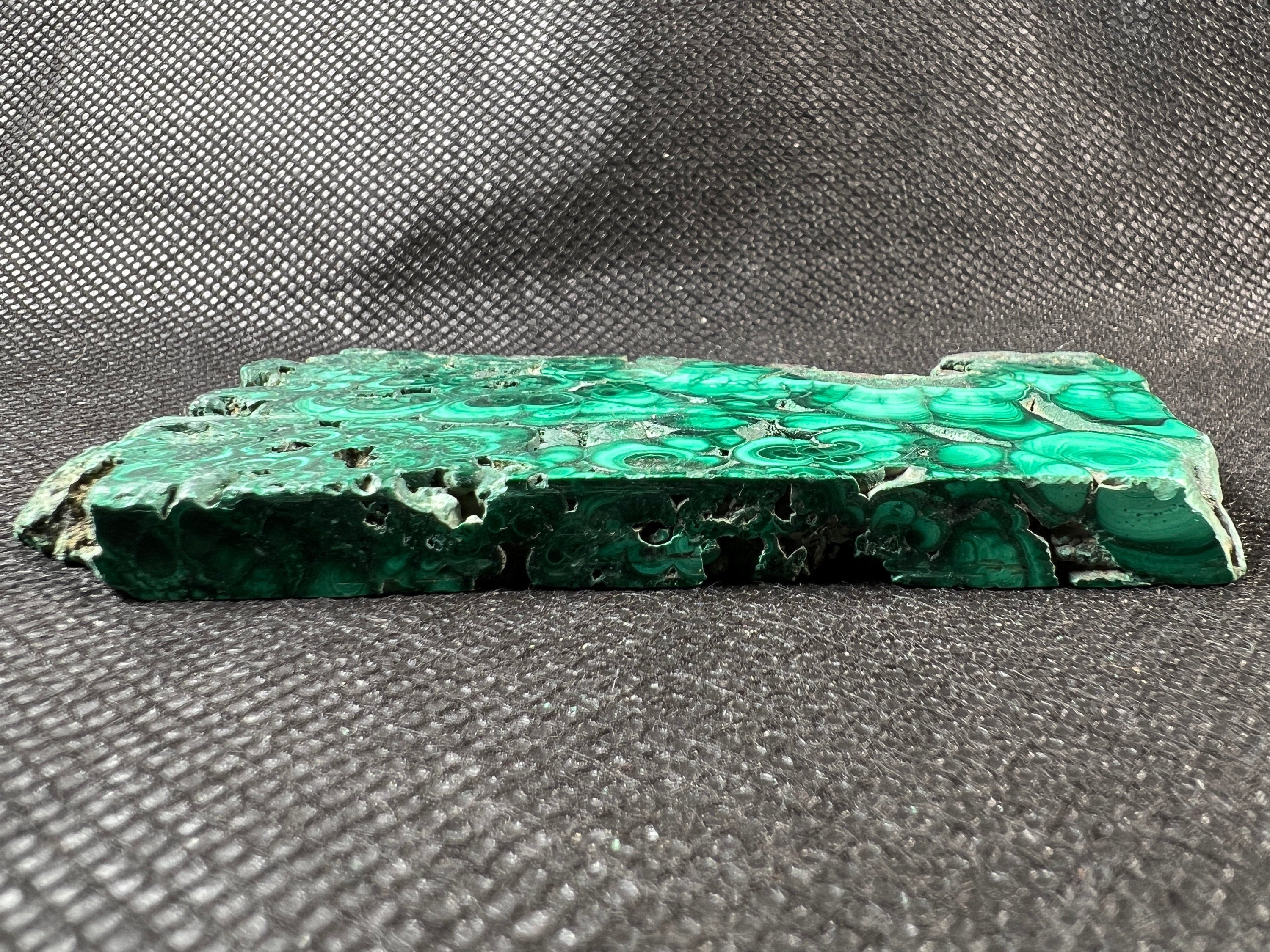 Natural Green Malachite Crystal Slab - Premium Stone for Jewelry Making, Unique Spiritual Gift, Home Decor & Healing Crystal (50442) - Perfect for Meditation, Energy Work & Feng Shui Decorations
