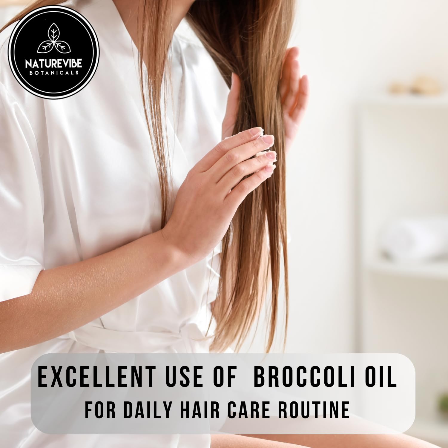 Naturevibe Botanicals Organic Broccoli Oil & Argan Oil Combo - 32oz Each | Cold-Pressed, Unrefined for Hair, Skin & Nail Care | Perfect for DIY Beauty Recipes & Massage Therapy