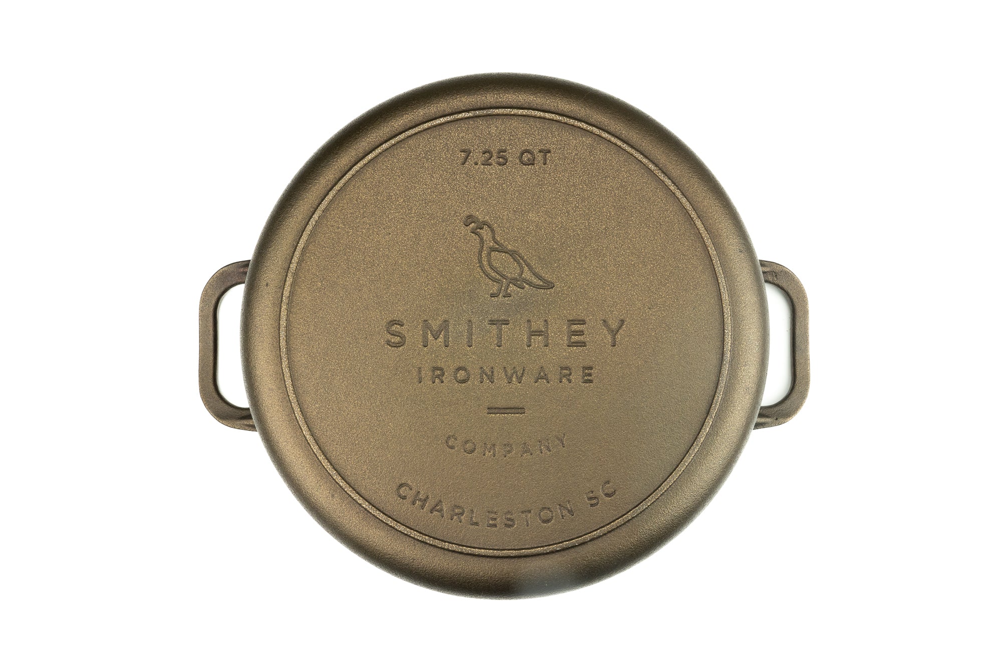 Premium Smithey 7.25 QT Cast Iron Dutch Oven - Enameled Cookware for Baking, Braising & Roasting - Perfect for Oven, Stovetop & Camping Cooking