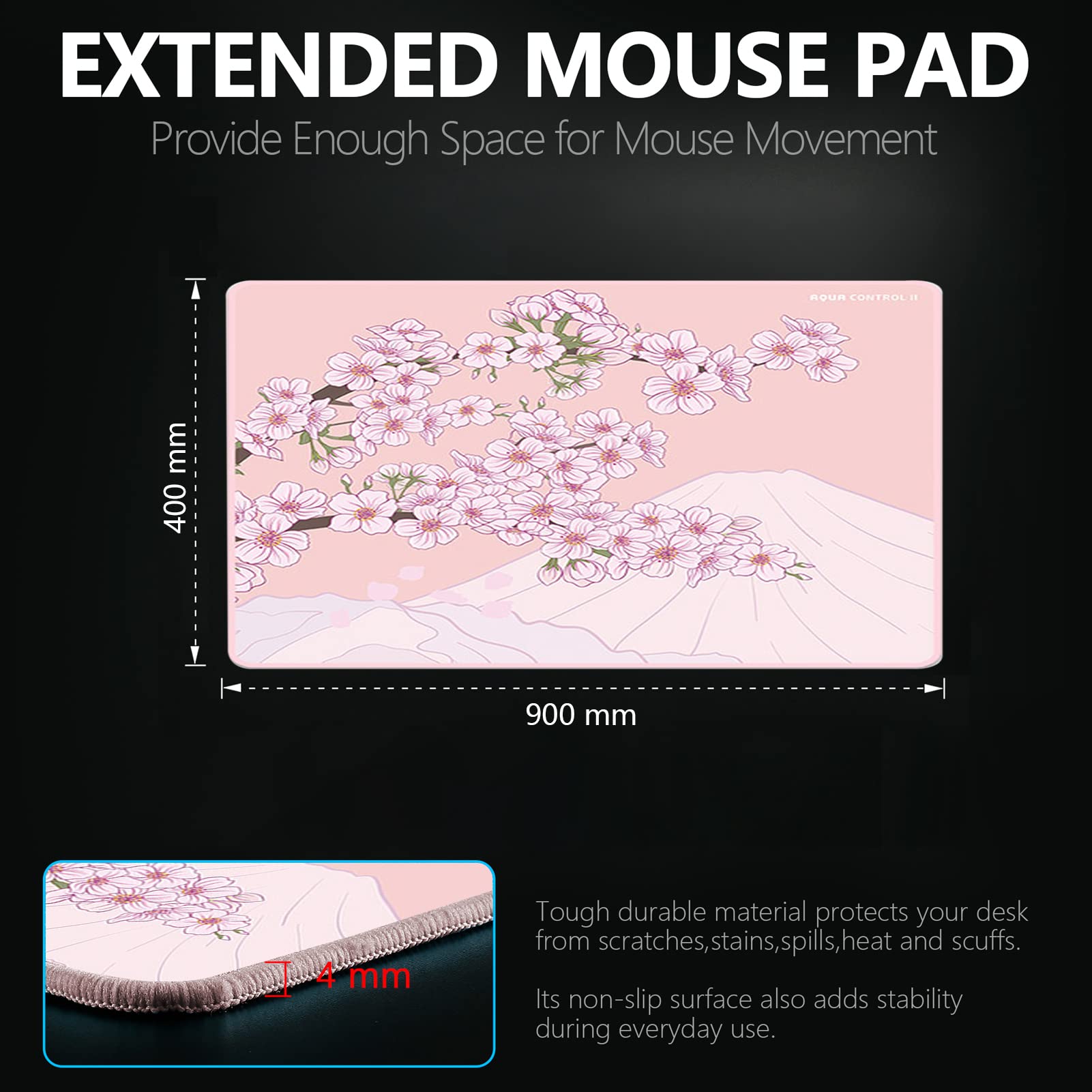 X-Raypad Aqua Control 2 Gaming Mouse Pad - Ultra-Precision Surface for FPS Gaming with Perfect Speed & Control | Consistent X/Y Axis Glide | Ideal for Low DPI Esports Players | Perfect for Competitive Gaming & Office Work