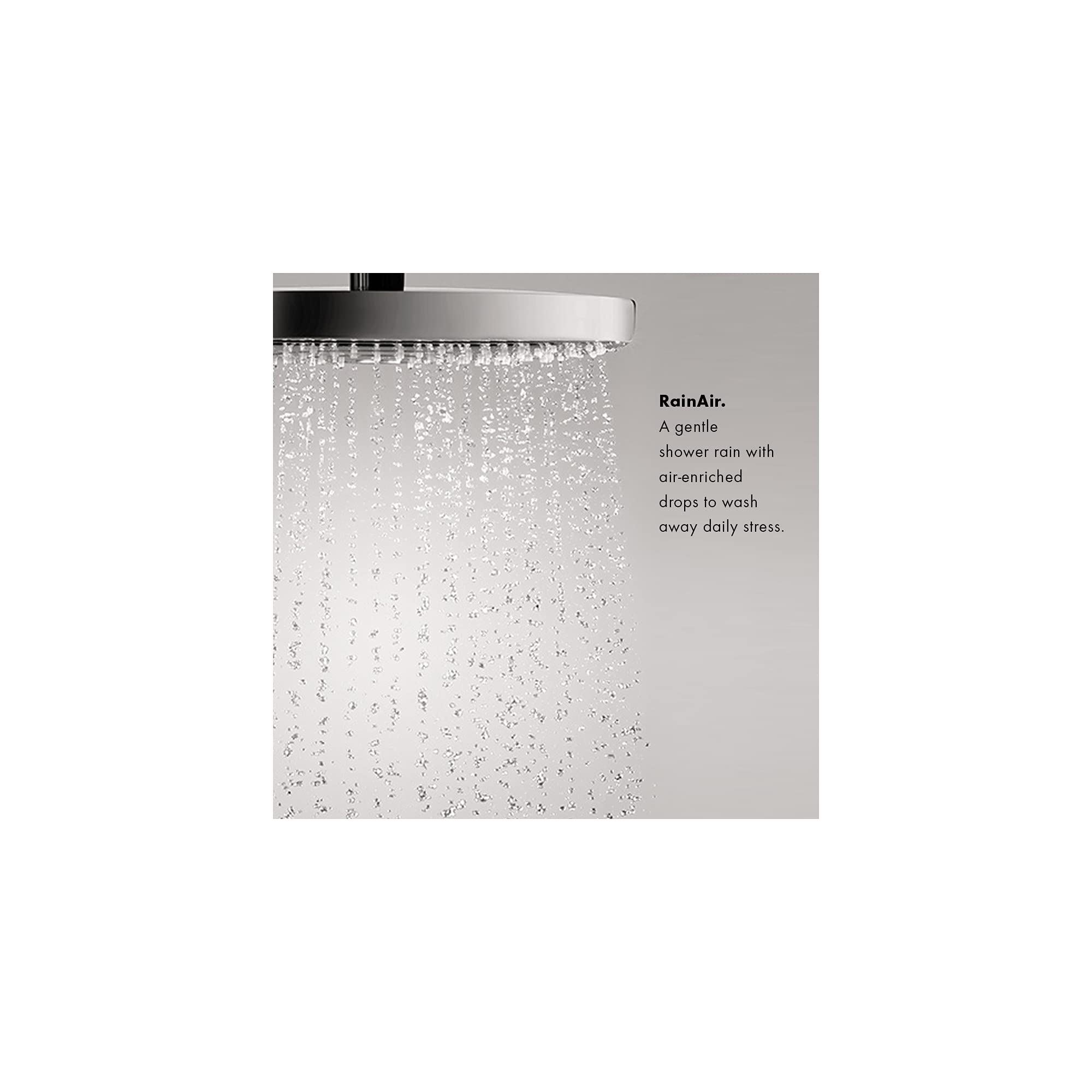 Hansgrohe Croma Complete Shower System - Modern 1-Spray Chrome Shower Set with Rough-In Valve (2 GPM, Model 04909000) | Perfect for Bathroom Renovation & Luxury Spa Experience