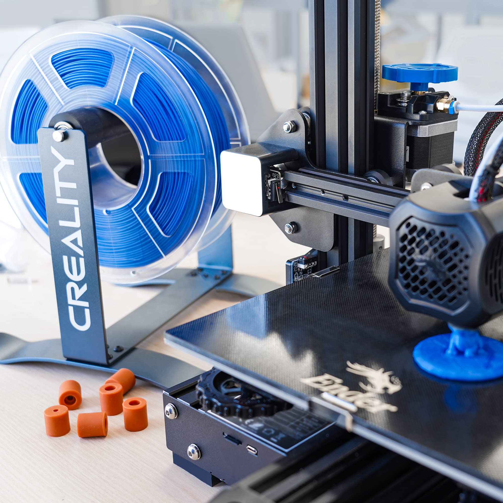 3D Printer Heat Bed Leveling Parts - 8 Pack Silicone Column Solid Mounts & Leveling Spring Replacement for Creality Ender 3, CR-10 | Perfect for DIY 3D Printing Projects & Bed Leveling Maintenance