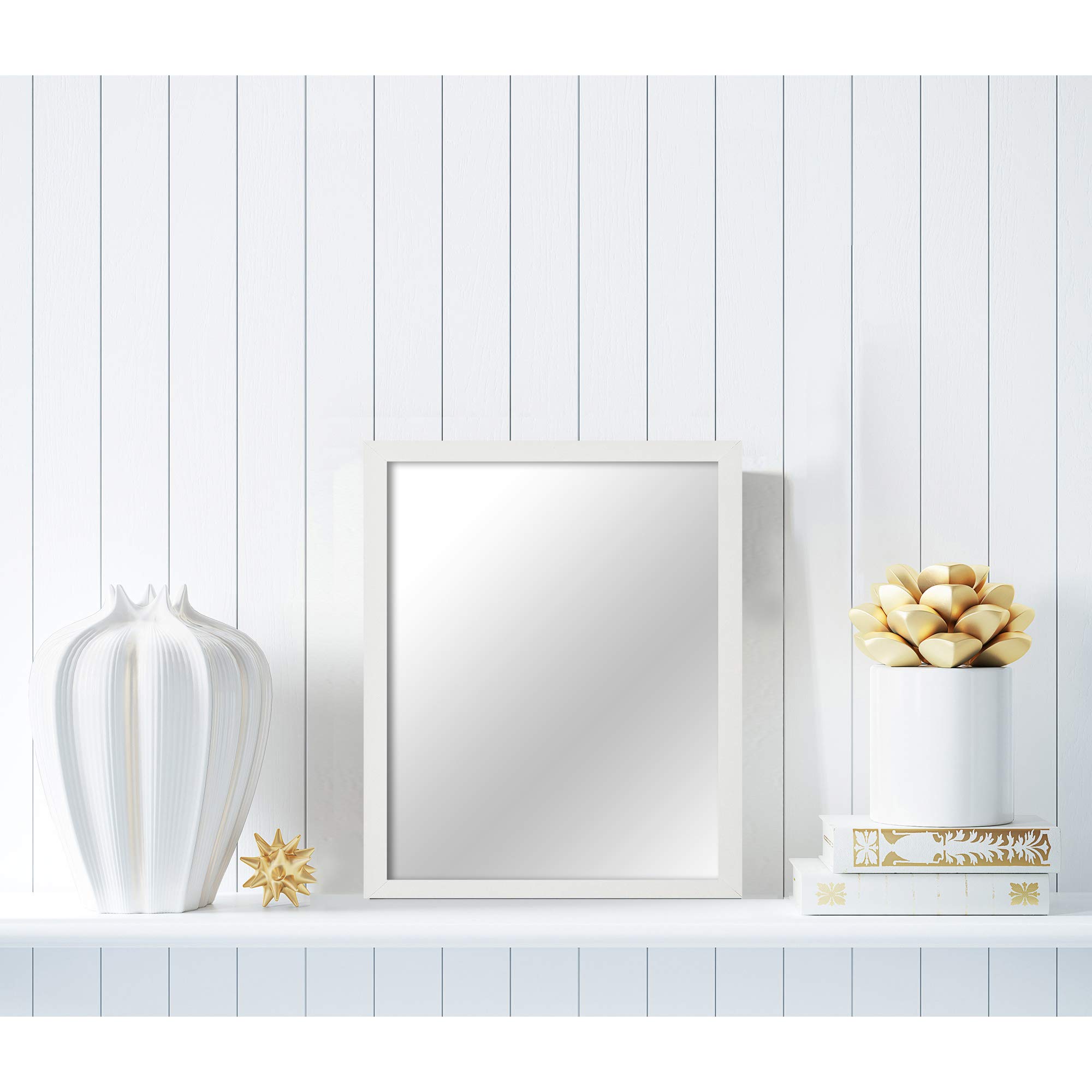 Stupell Industries London Rectangular White Framed Wall Mirror - 11